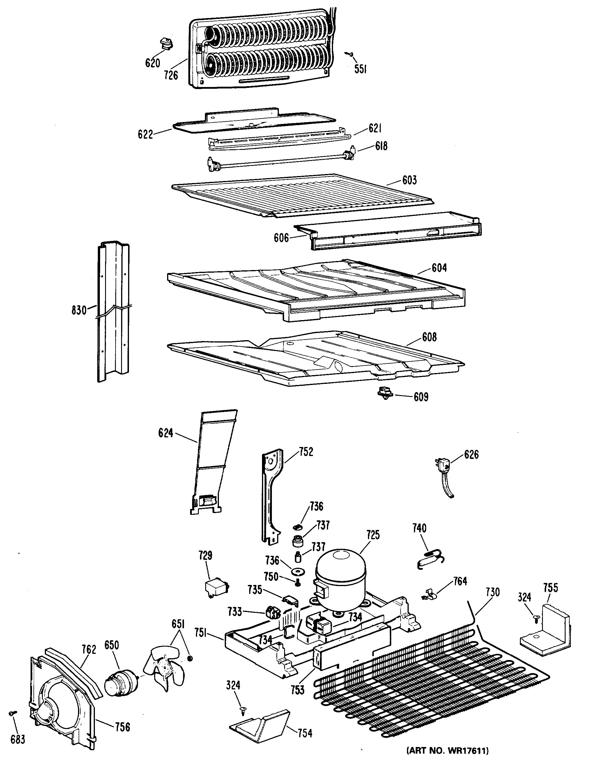 Assembly View for UNIT PARTS | TBX22RLRLAD