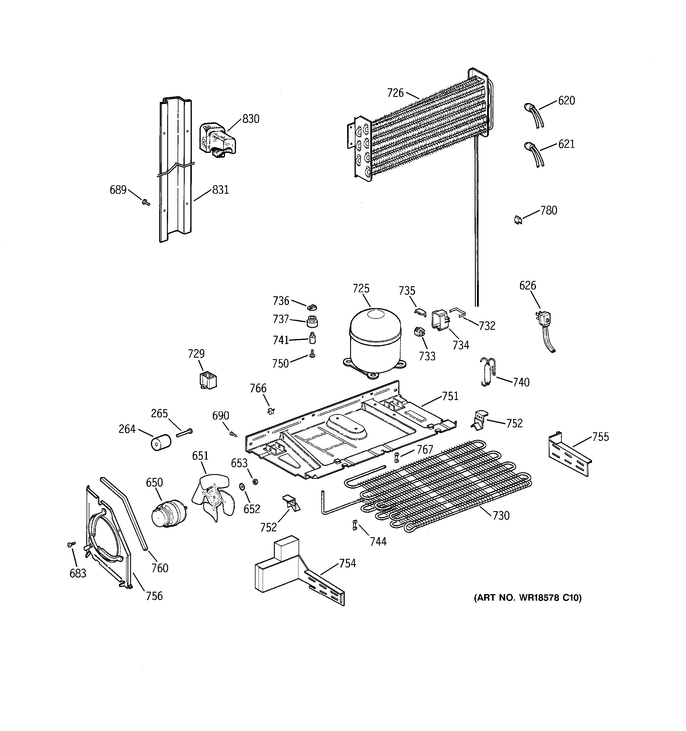 Assembly View for UNIT PARTS | TBG24JABPRWW