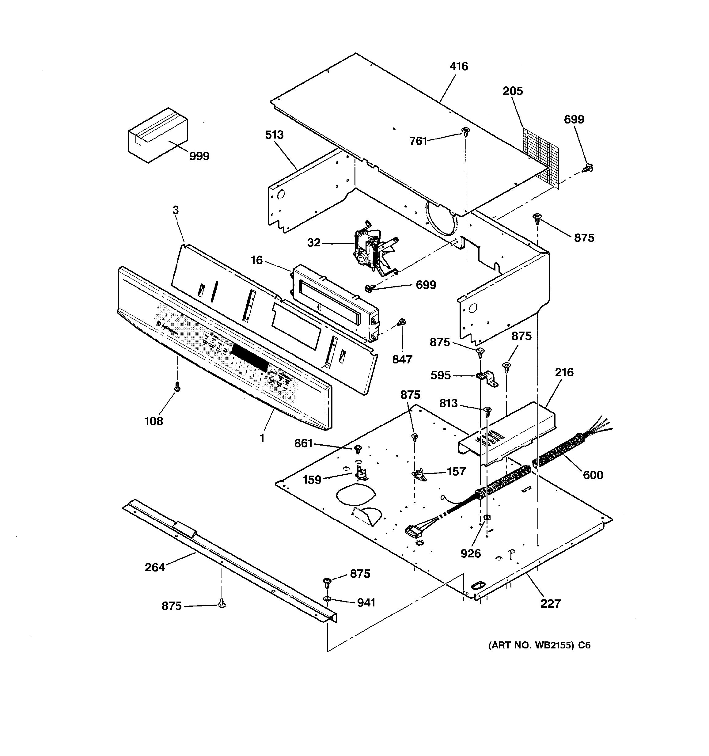 Assembly View For Control Panel 