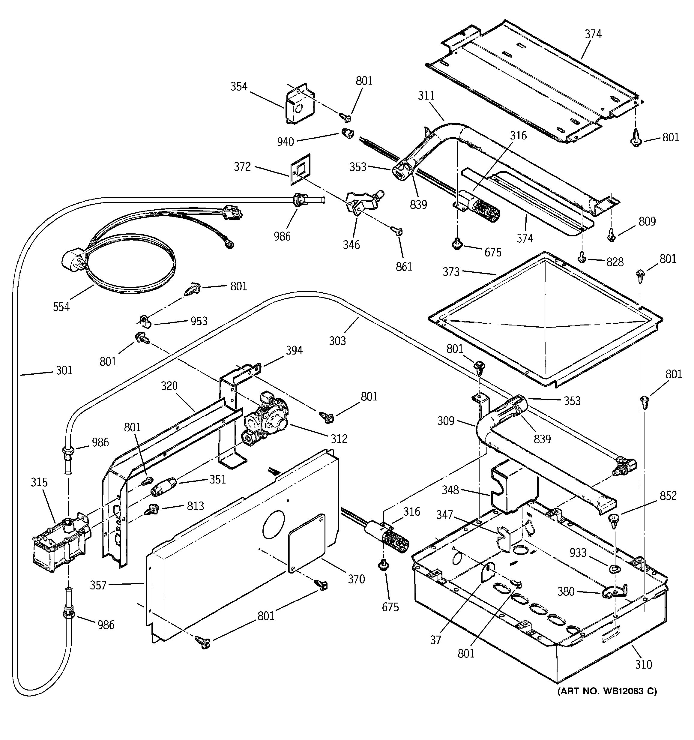 Assembly View for GAS & BURNER PARTS JGRP17BEW5BB