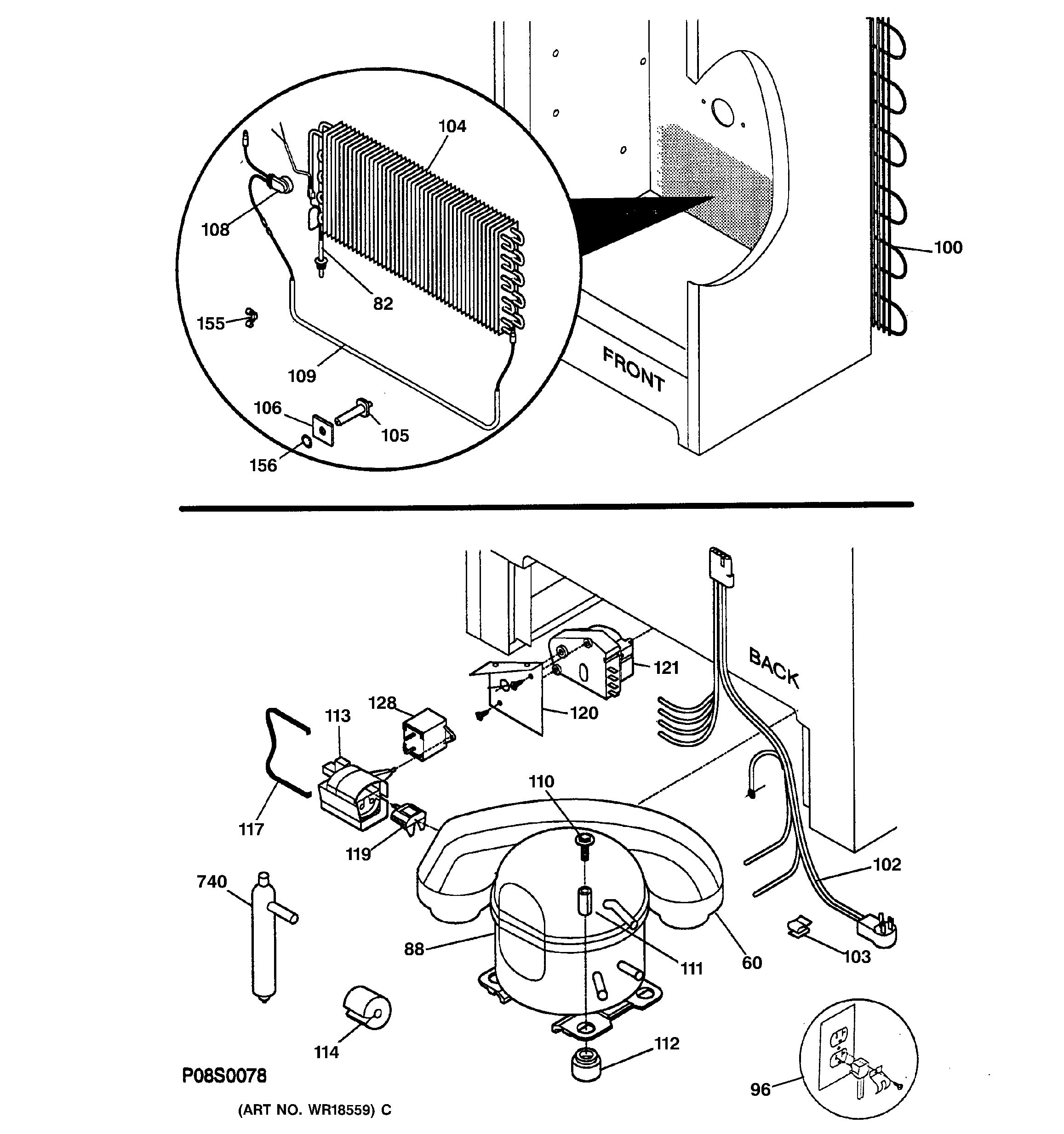 Assembly View for UNIT PARTS | FUF14DAARWH
