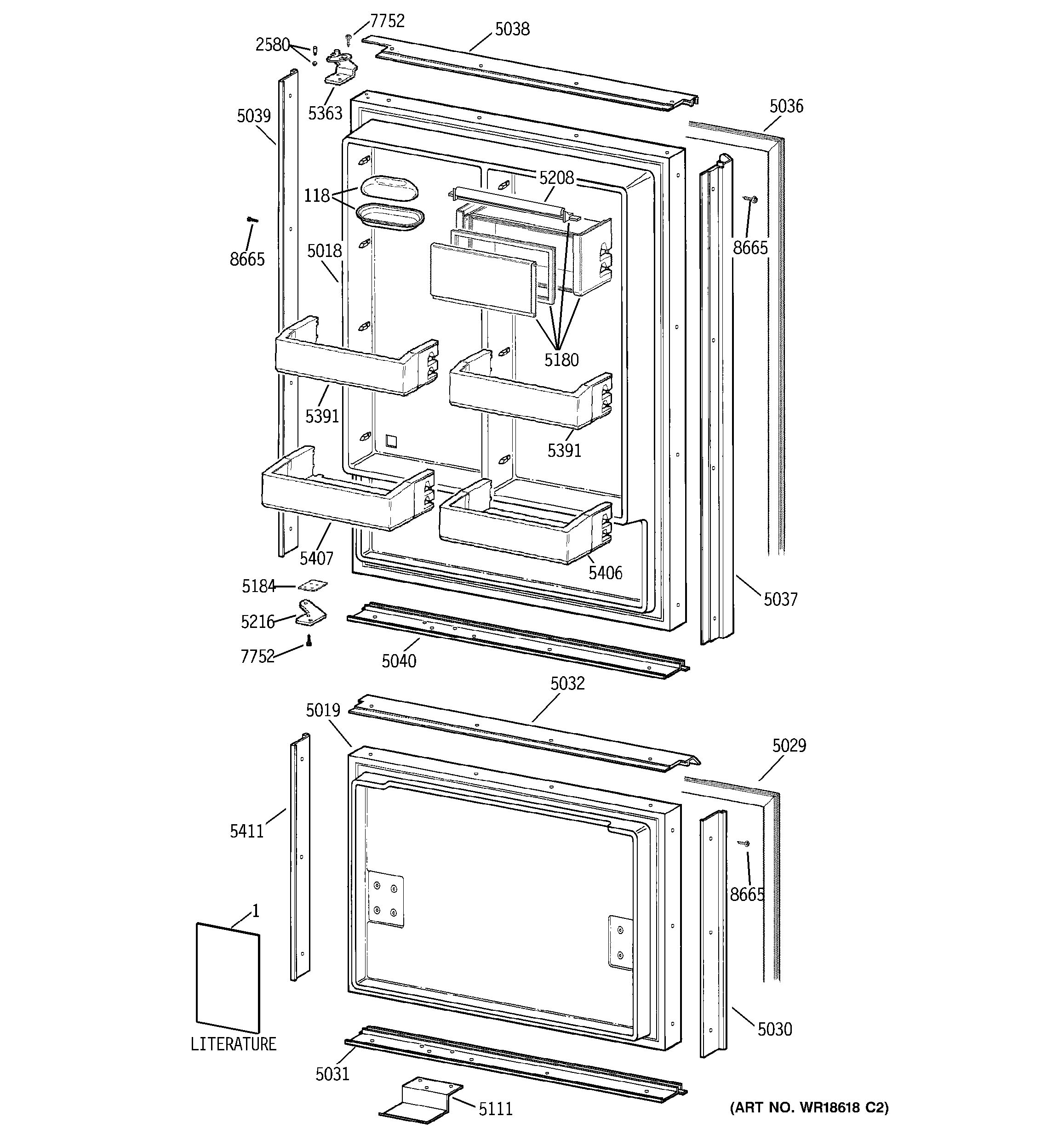 Assembly View for DOORS ZIC36NABRH