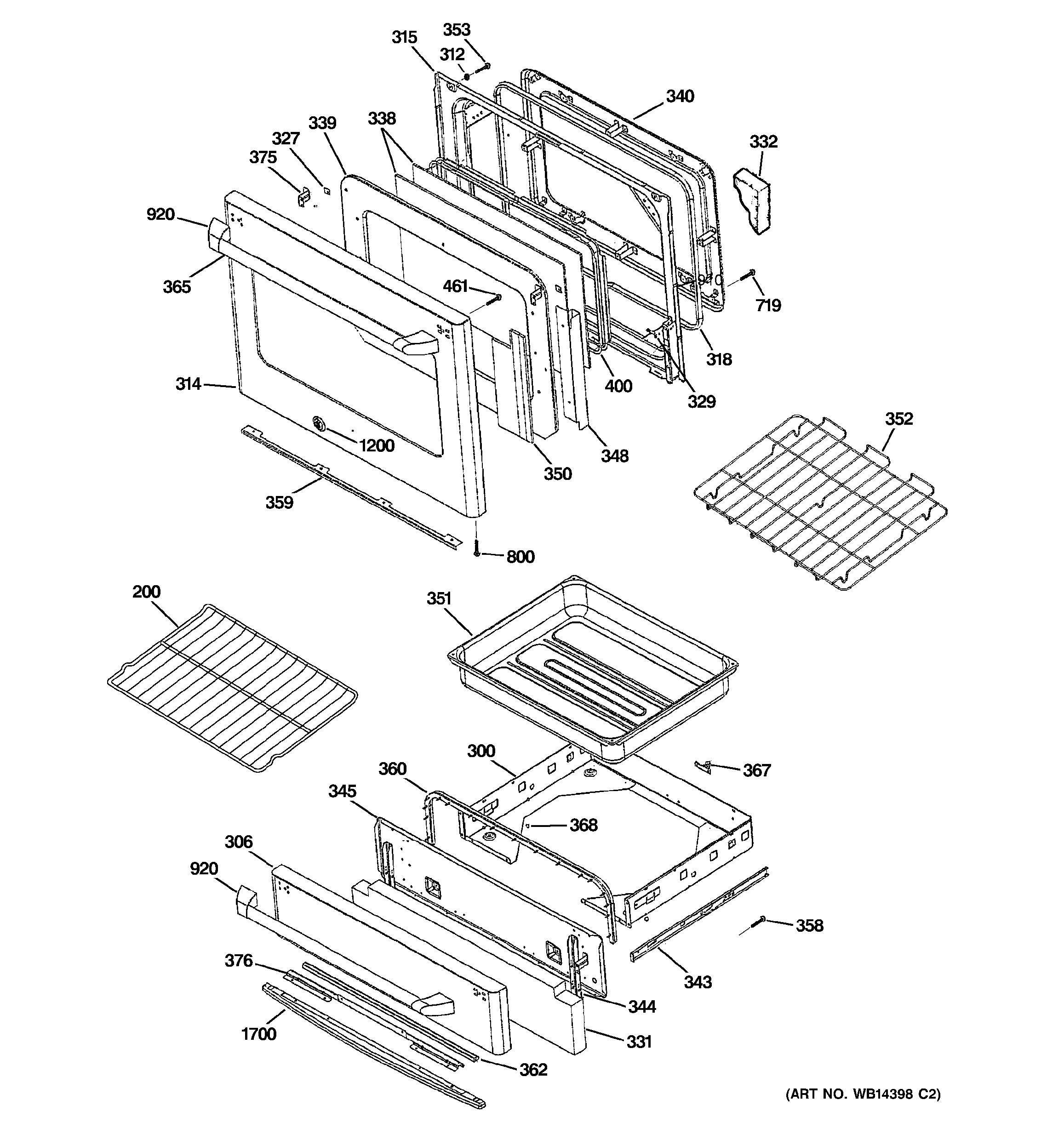 Assembly View For Door Drawer Parts C S Sem Ss