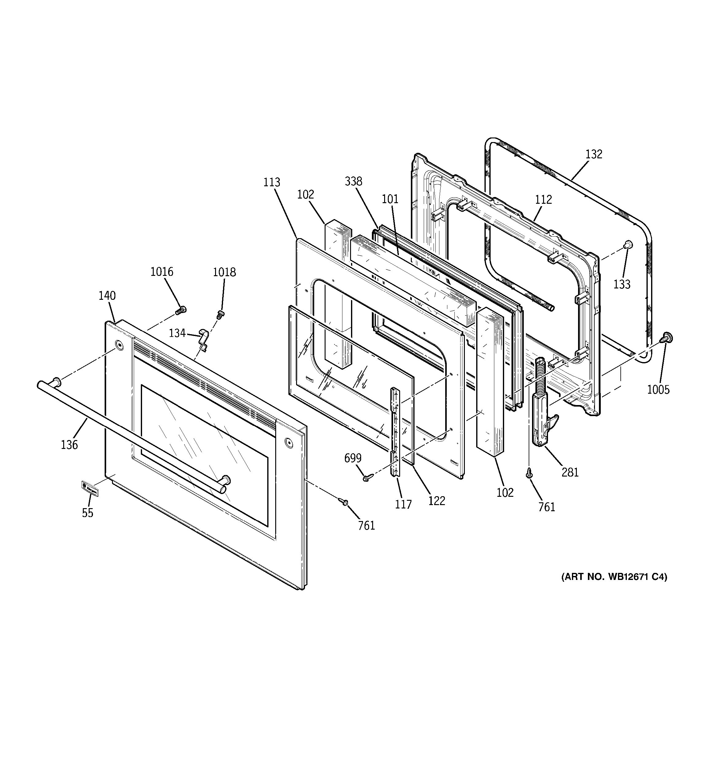 Assembly View for DOOR ZET938SM1SS