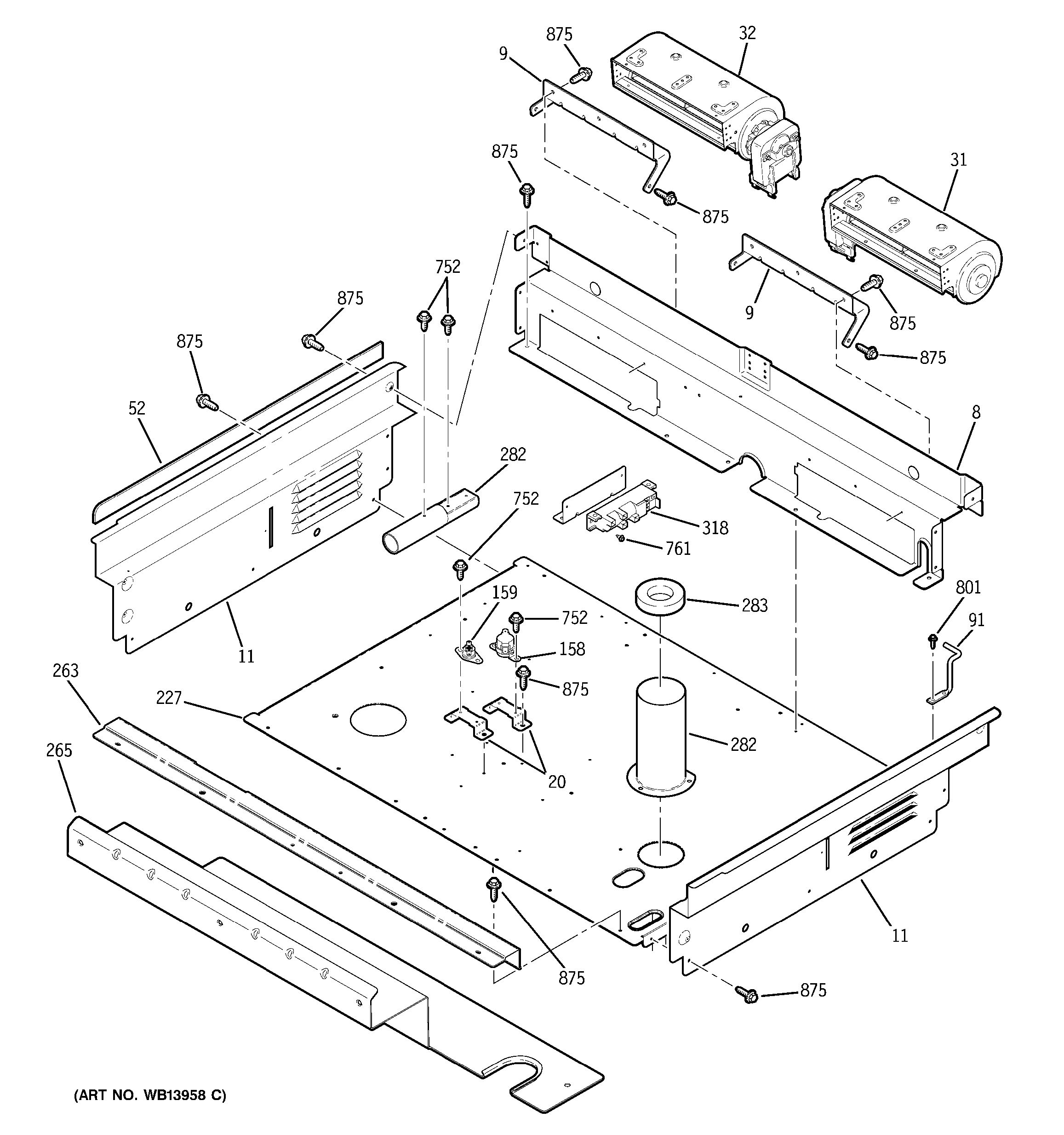 Assembly View For Cooling Fan 