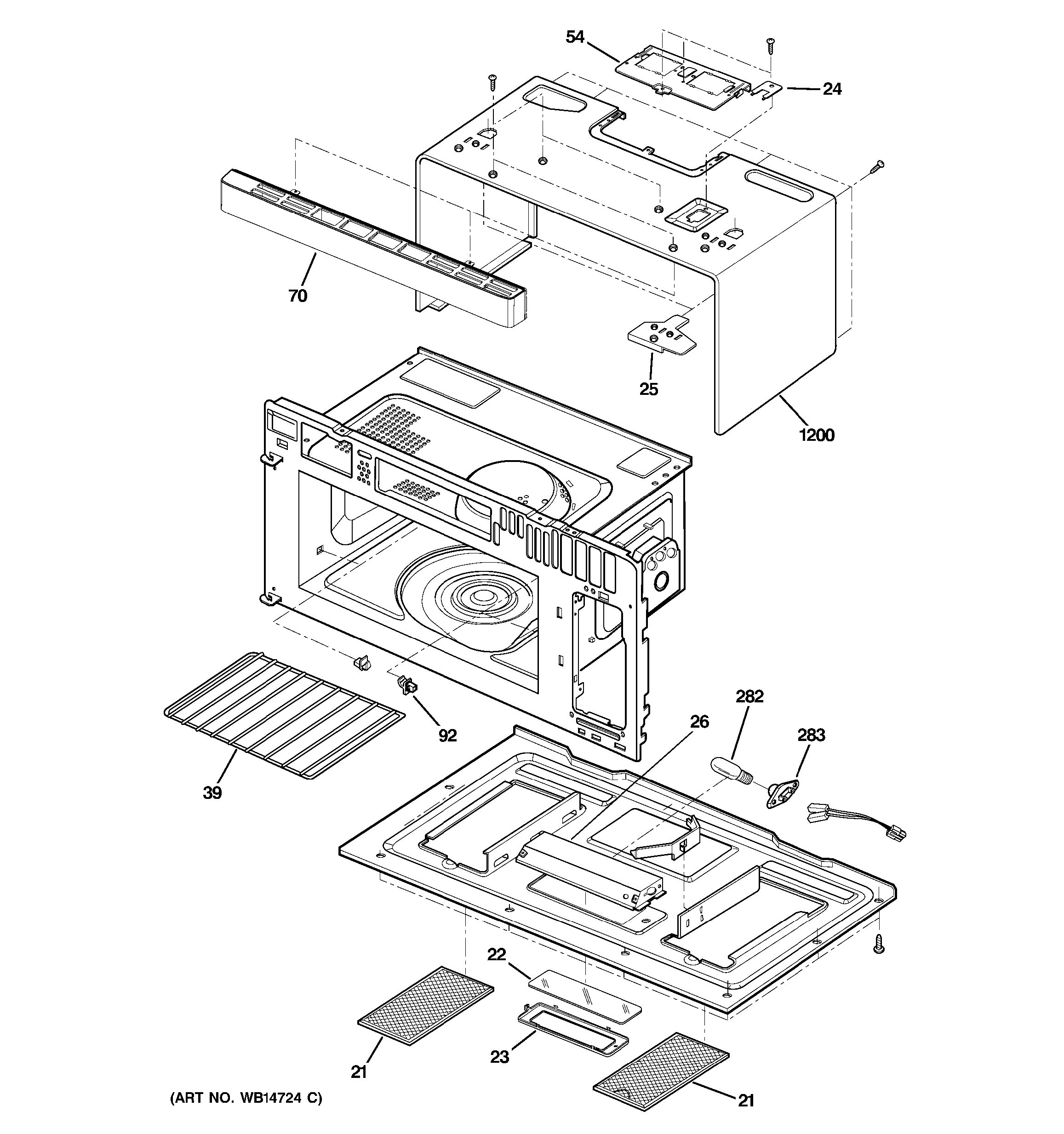 Assembly View for OVEN CAVITY PARTS | JVM2052SN2SS