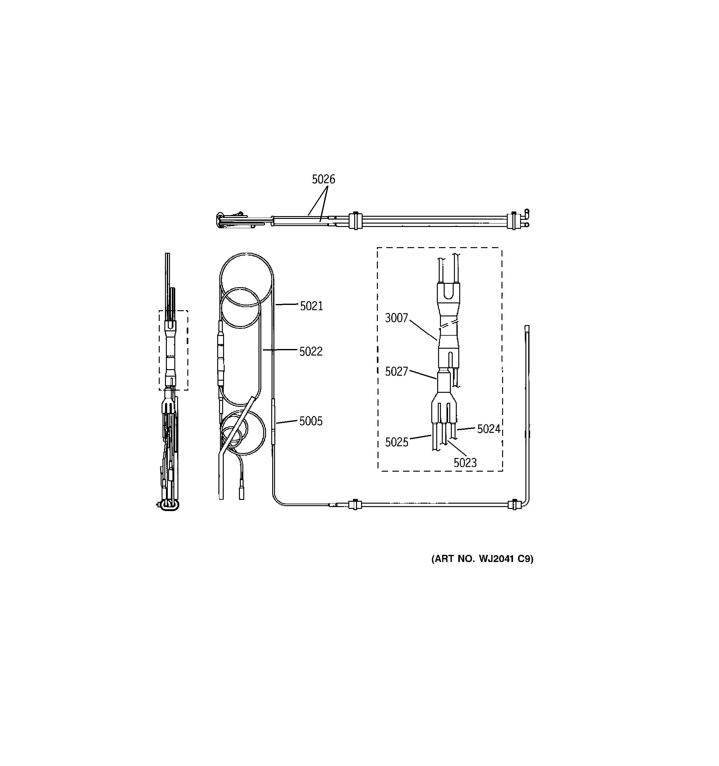 Assembly View for CAPILLARY TUBES AZ85H18DACM1