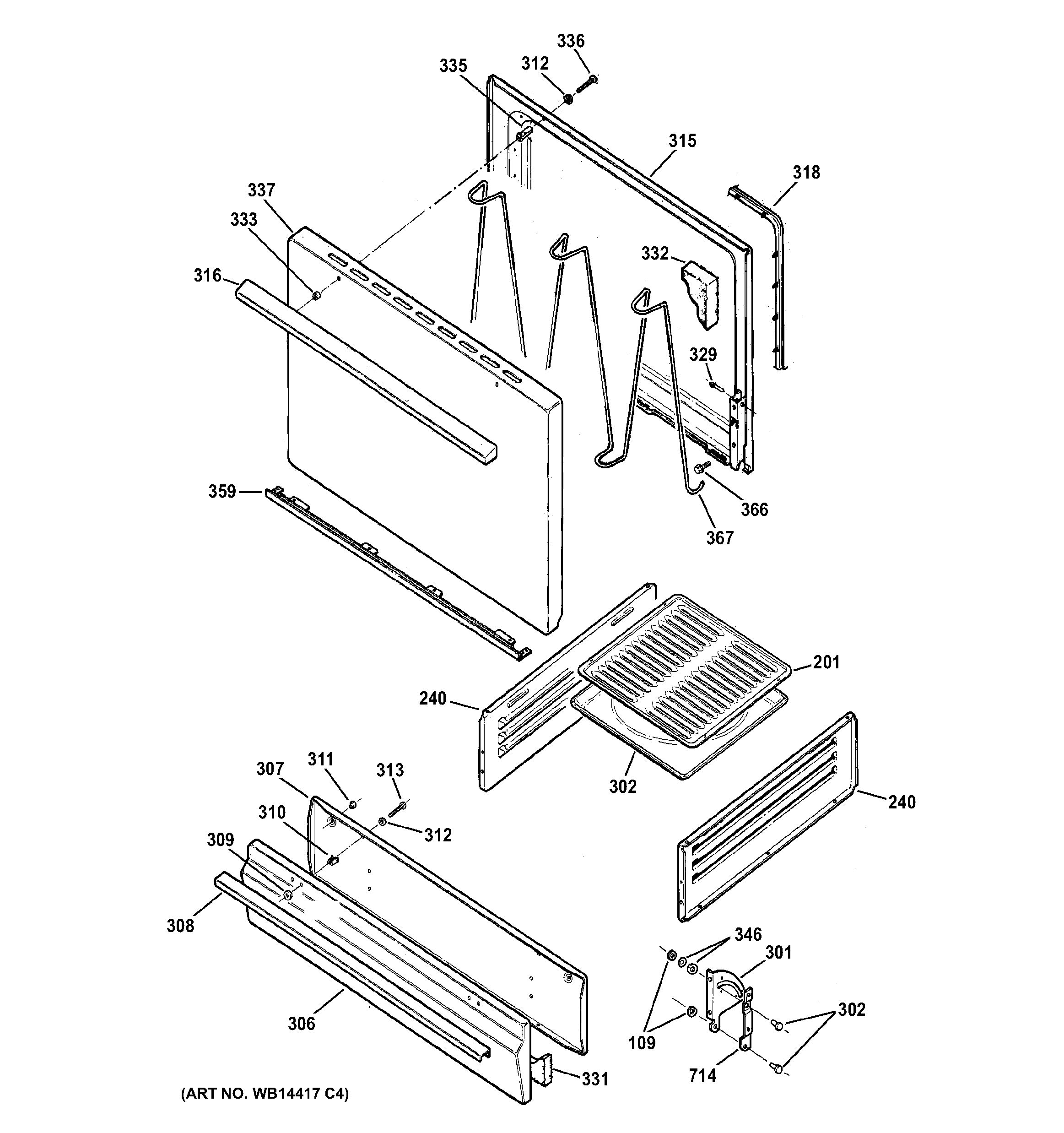 Assembly View For Door Drawer Parts Rgb Pcd Wh