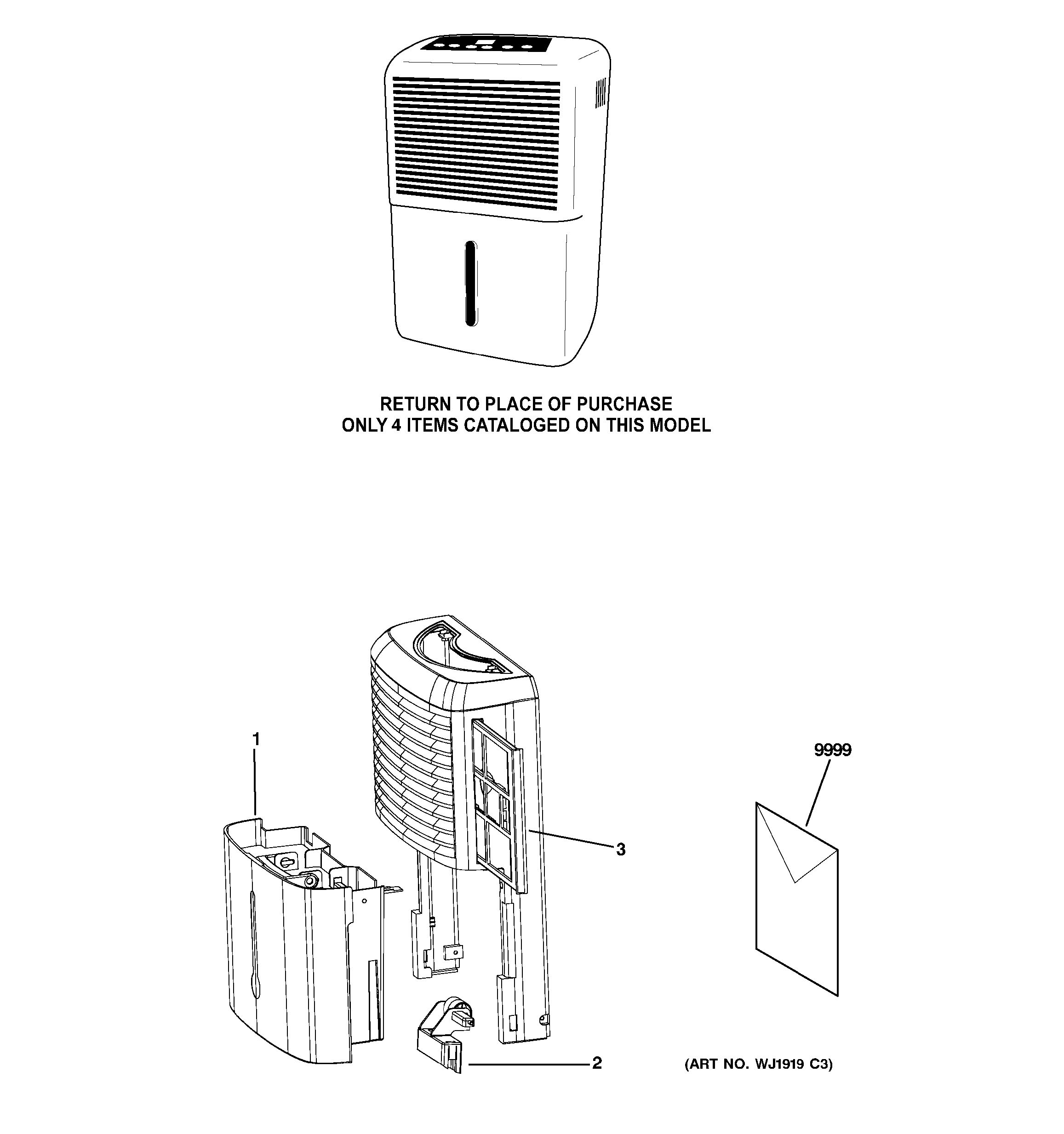 Assembly View for DEHUMIDIFIER ADEL30LRQ1