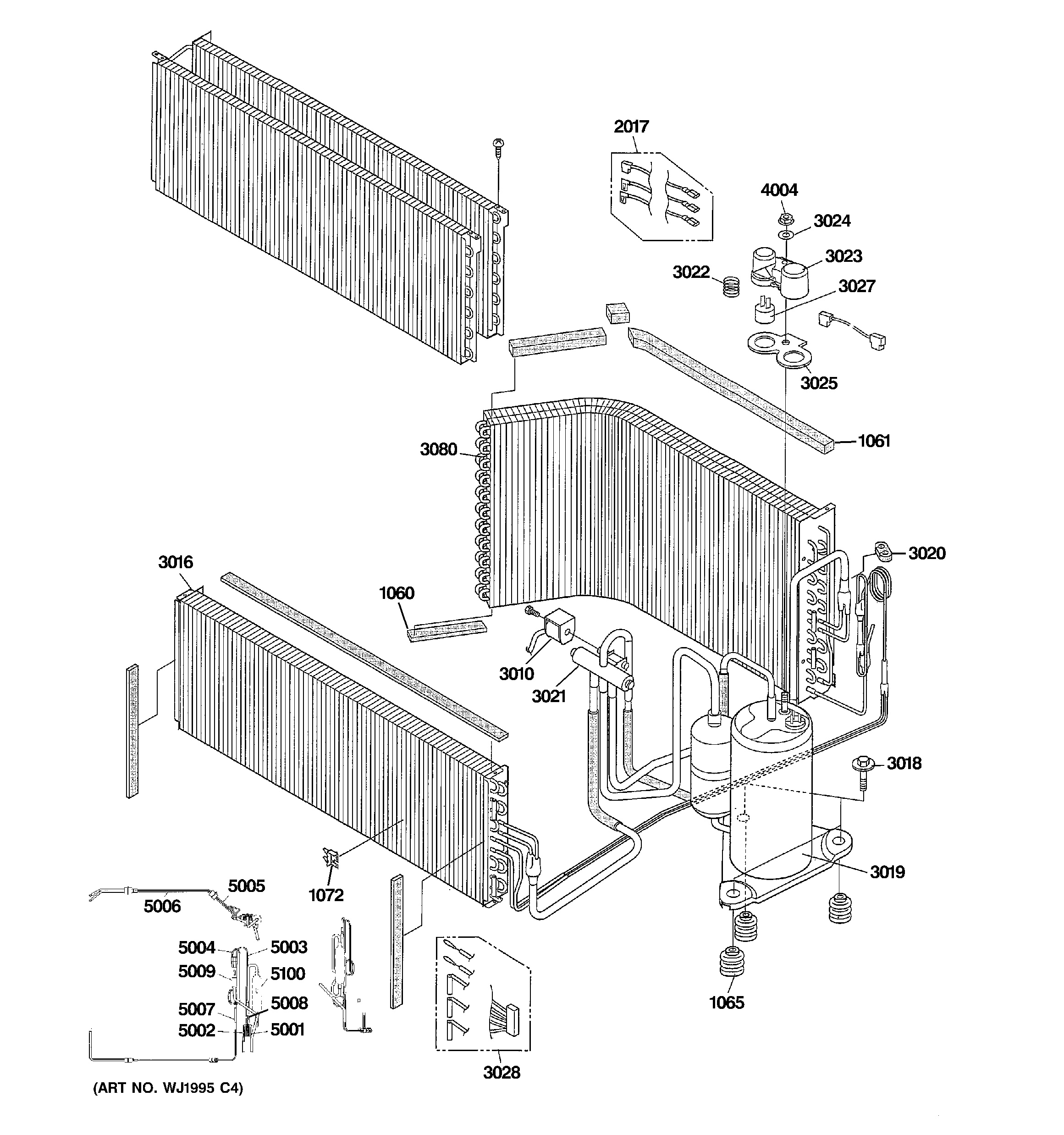 Assembly View for SEALED SYSTEM & COMPONENTS | AZ61H15DABM1 ge zoneline wiring diagram 