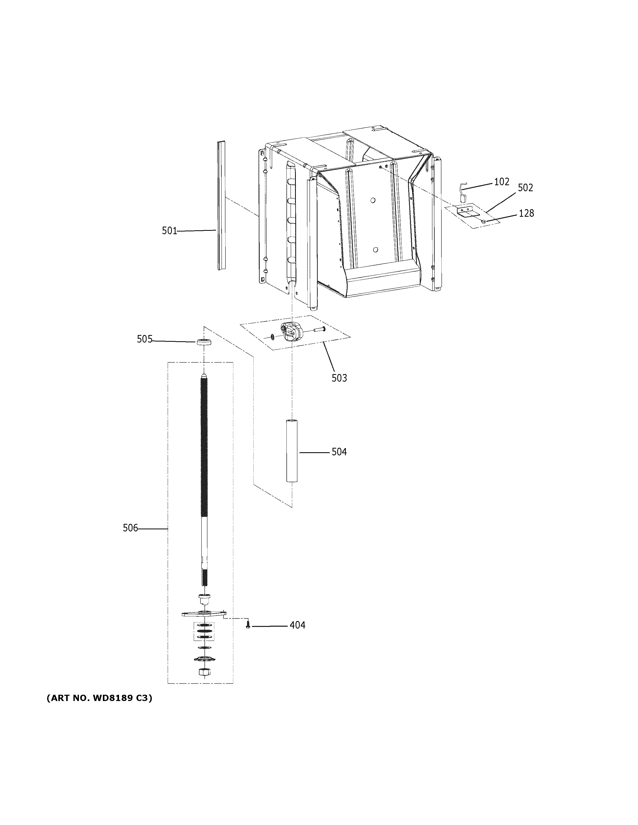 Assembly View for POWERSCREW & RAM PARTS GCG1580R0SS