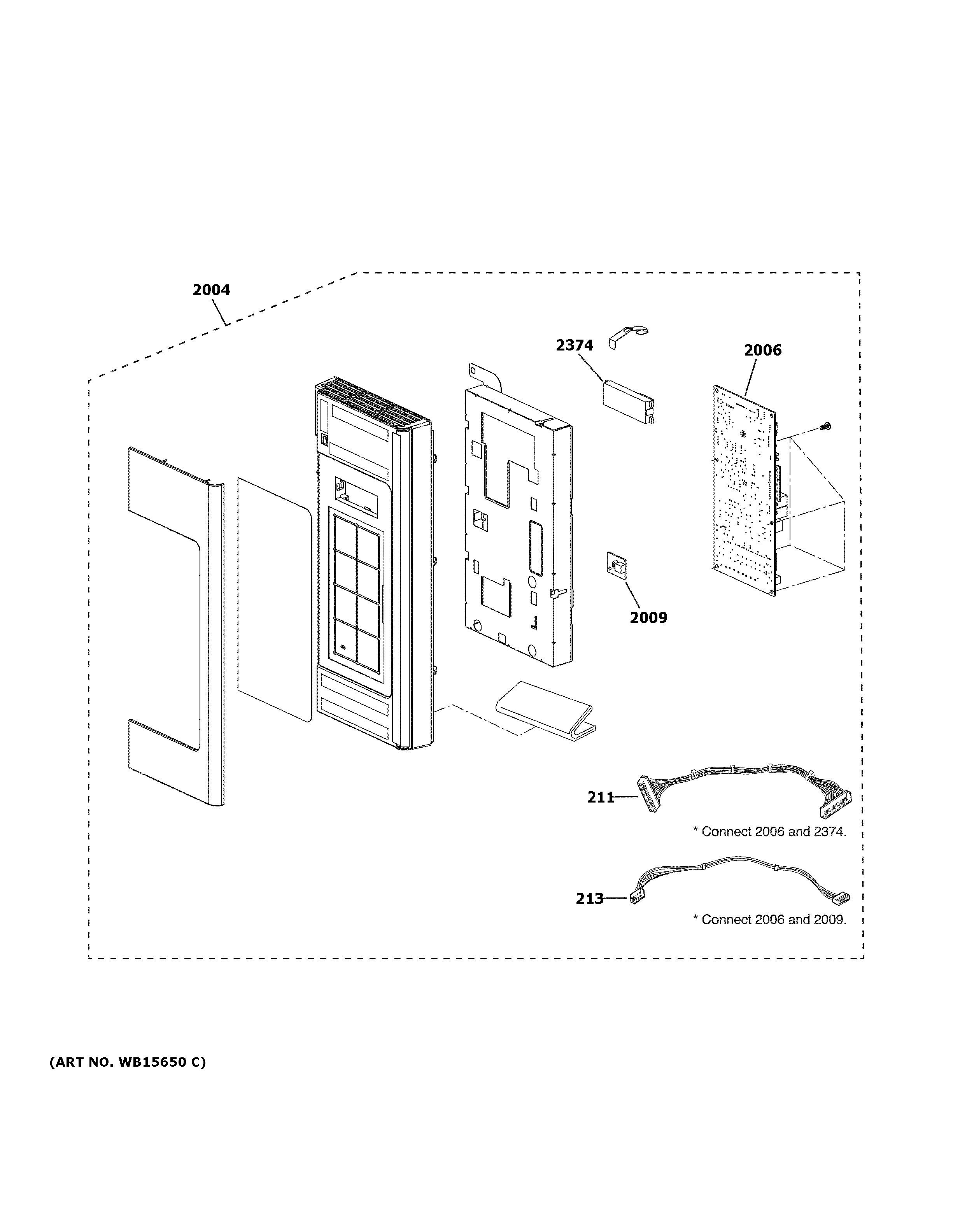 Assembly View for CONTROL PARTS JVM7195SK6SS