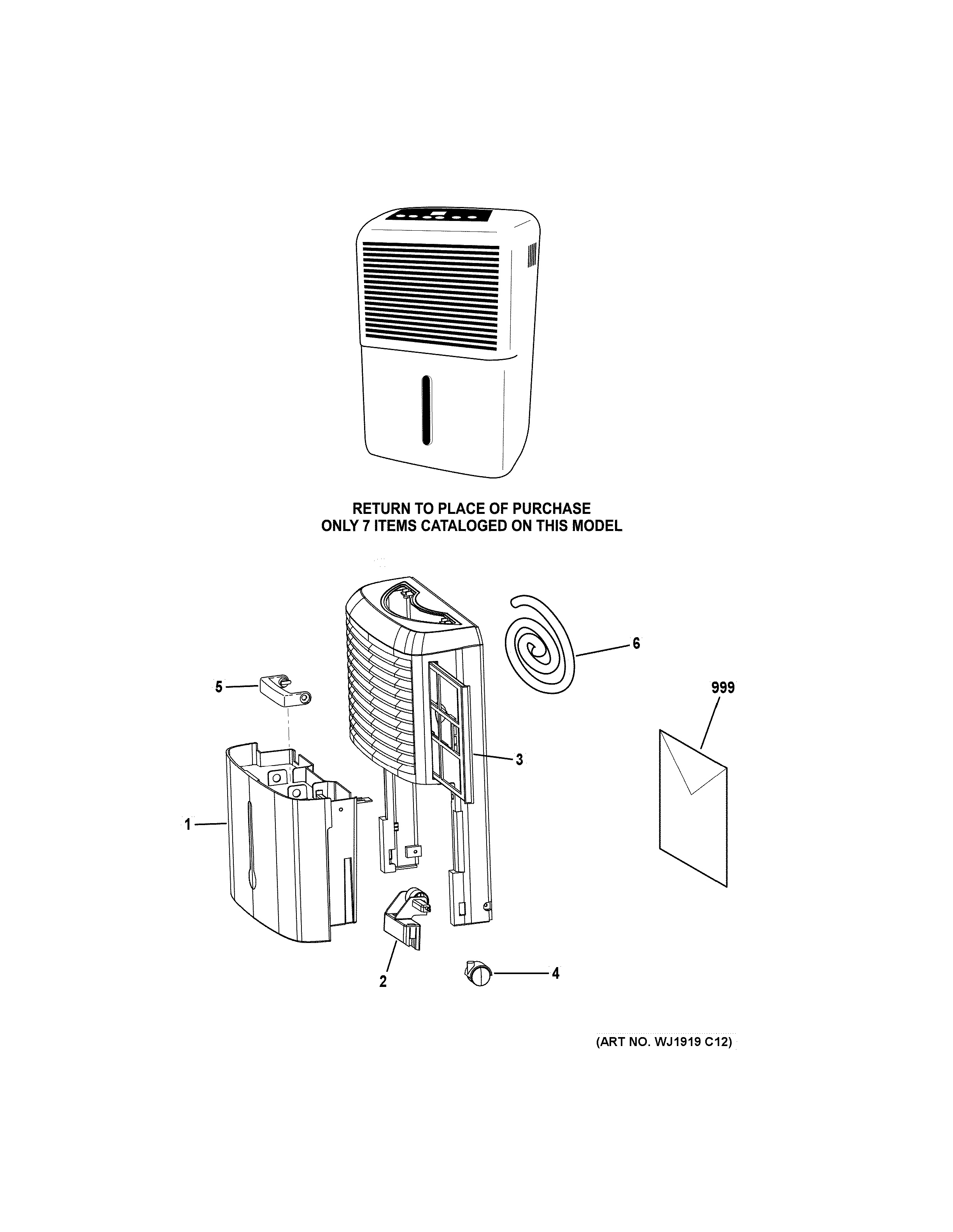 Assembly View for DEHUMIDIFIER APEL70LWQ2