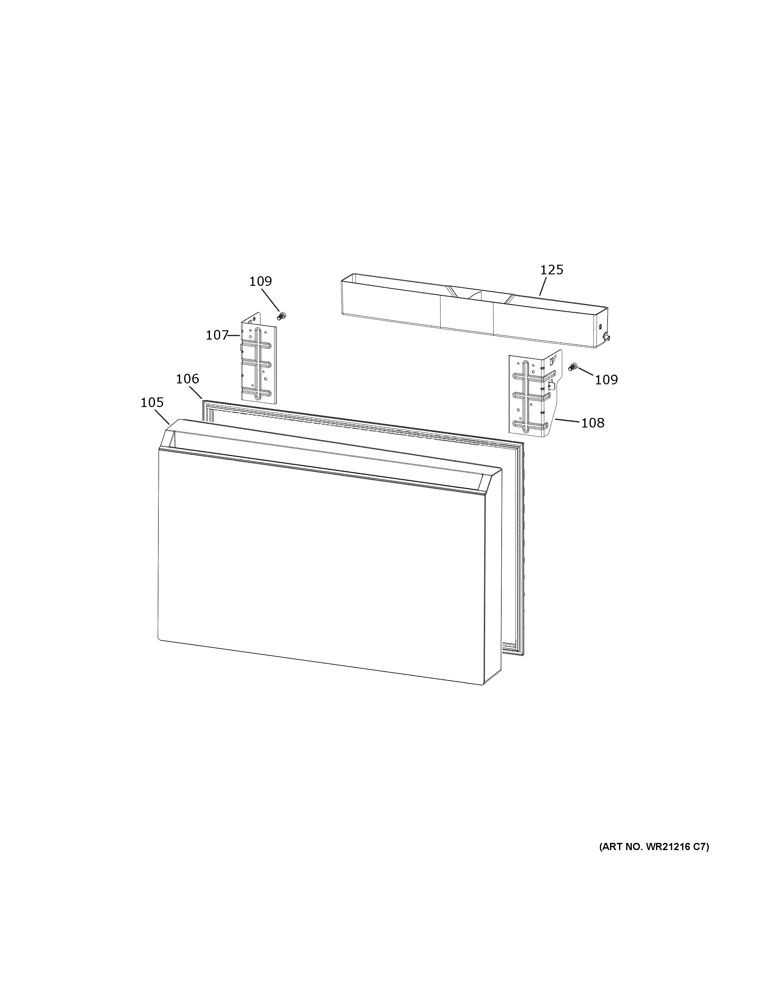 Assembly View for FREEZER DRAWER CVE28DM5NBS5