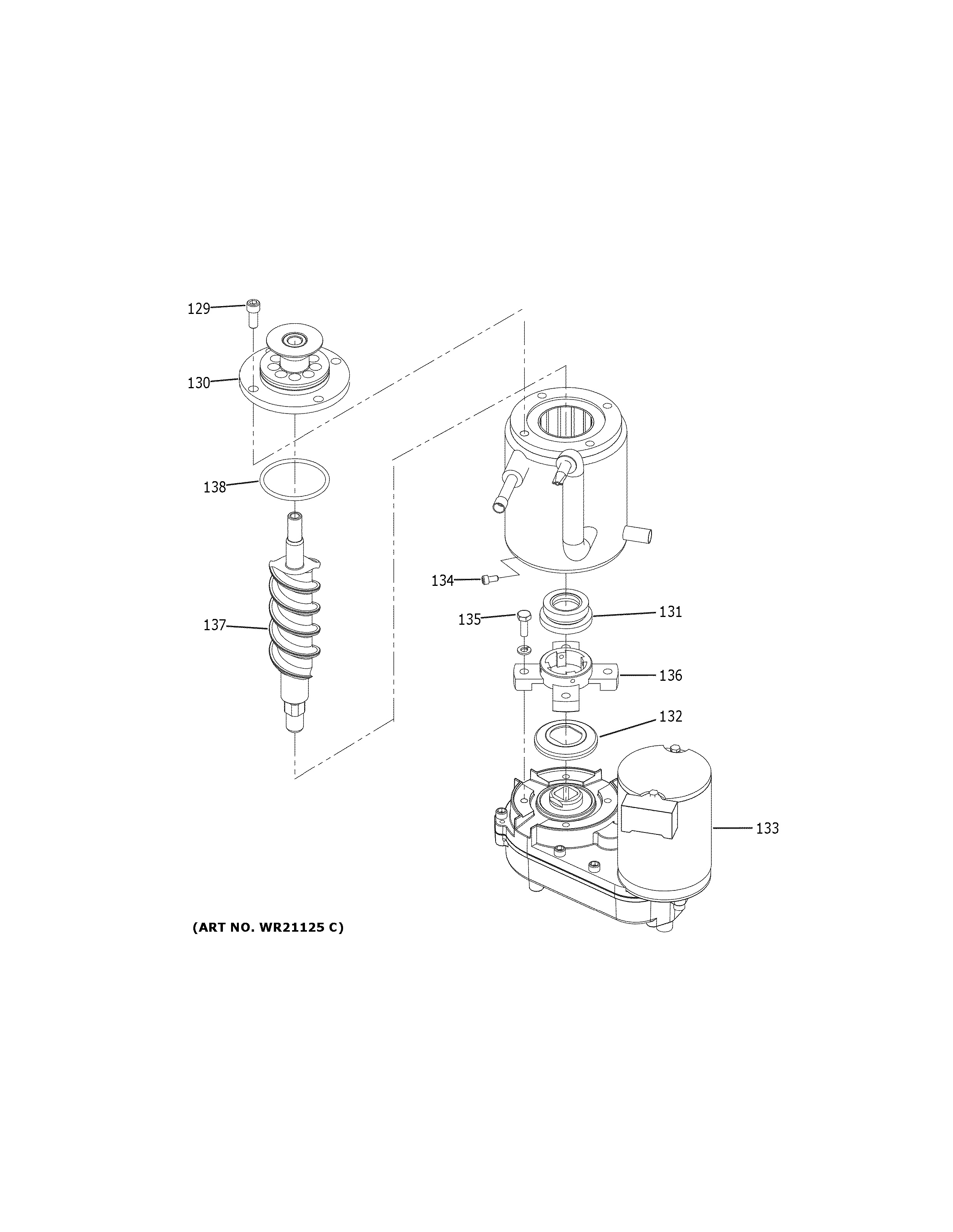 Assembly View for ICE MAKER UNC15NJBII