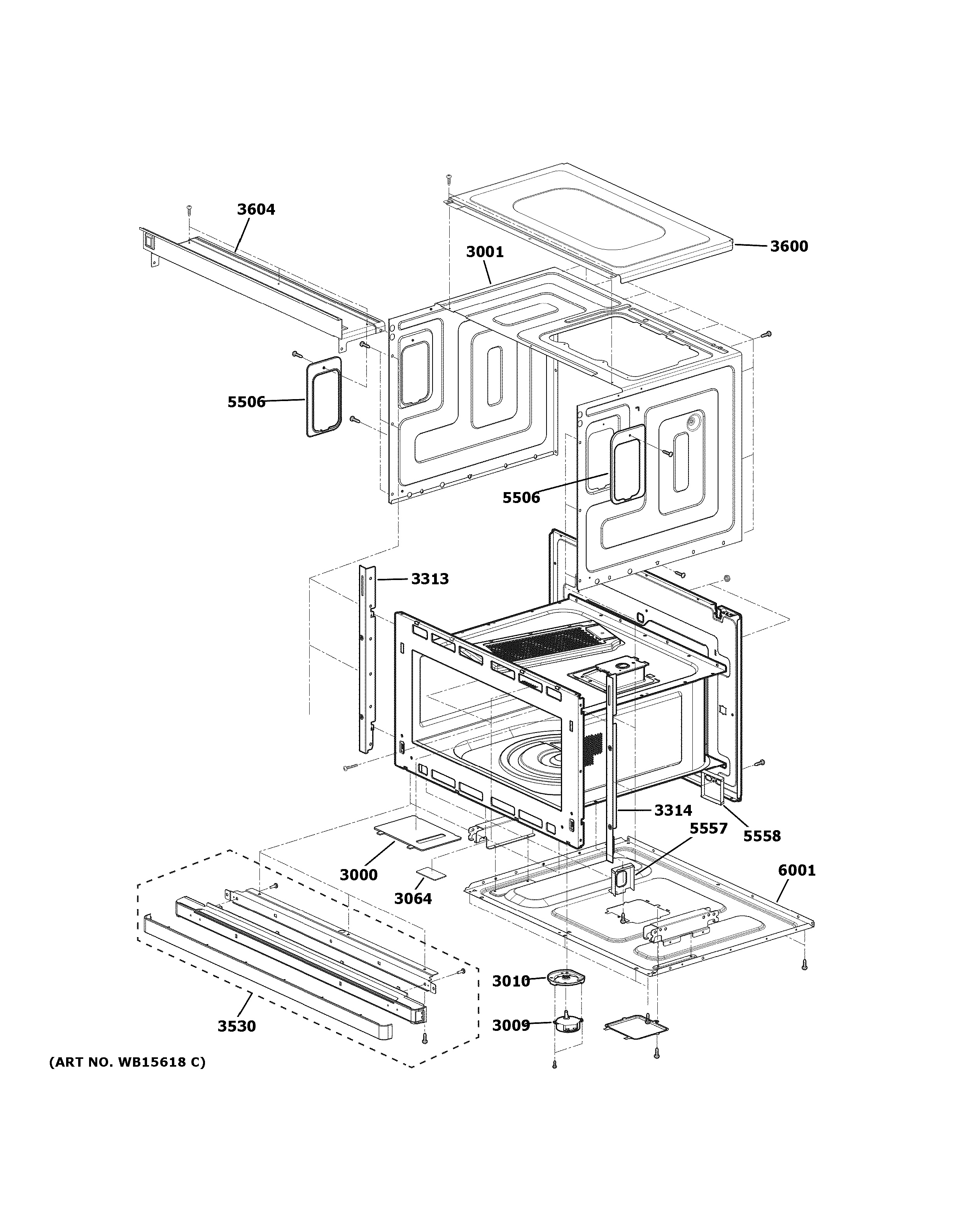Assembly View for OVEN CAVITY PARTS CSB913P2N1S1