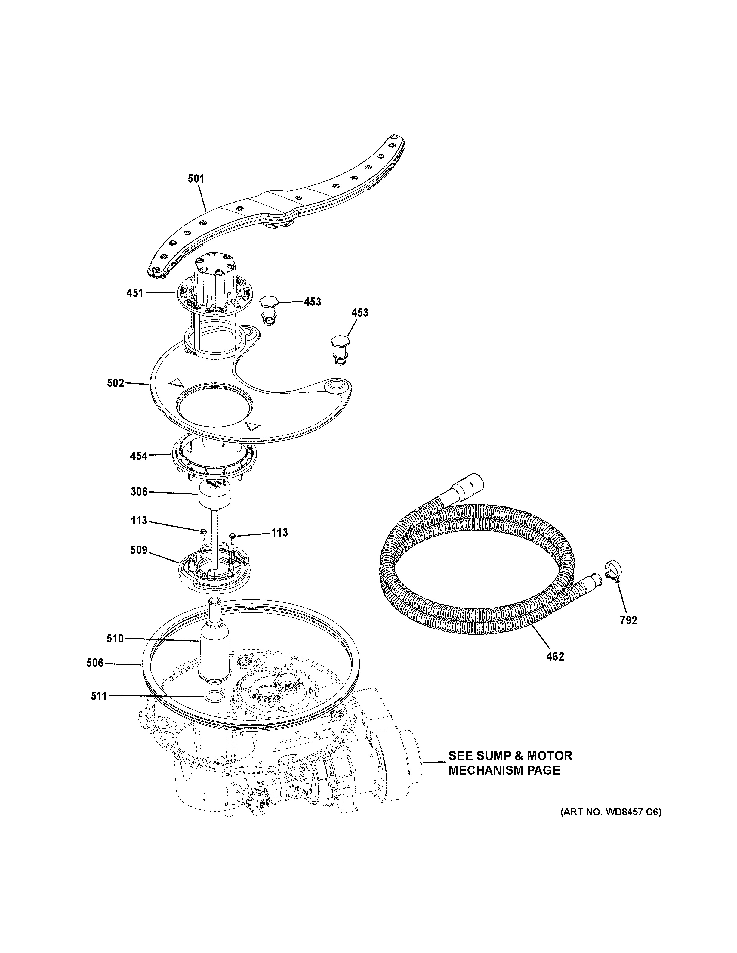 Assembly View for SUMP & FILTER ASSEMBLY GDT655SMJ0ES
