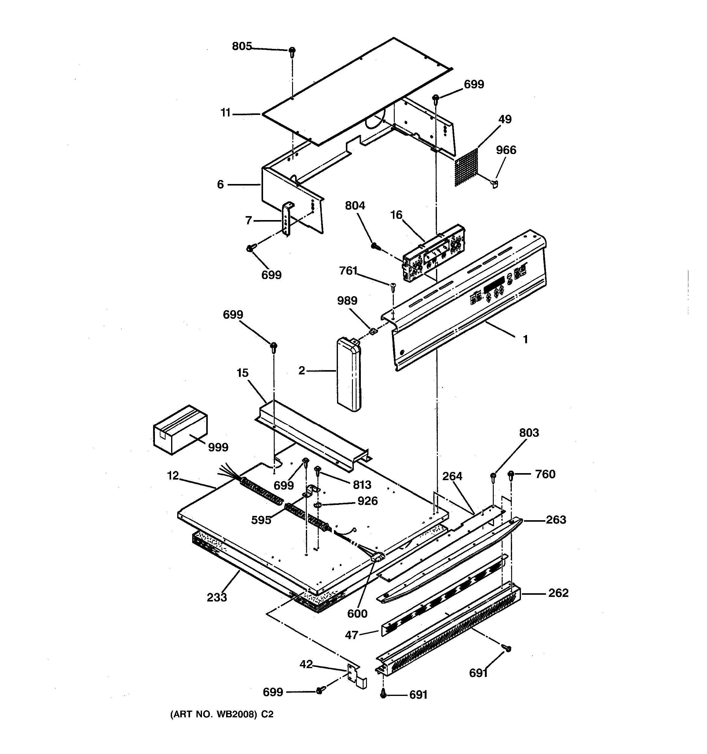 Assembly View for CONTROL PANEL | JRS04BW1BB