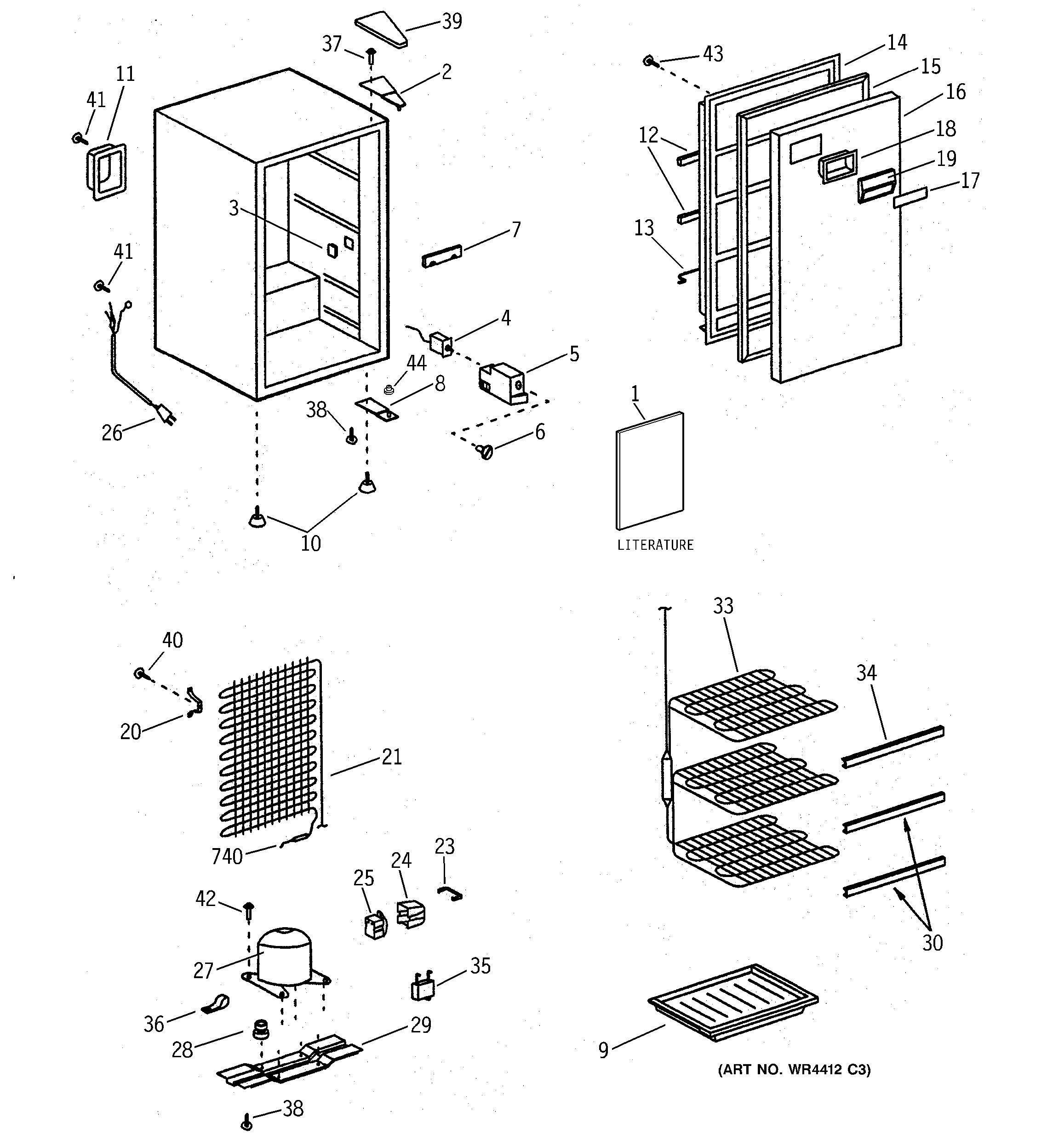 Ge Freezer Replacement Parts at stevencmorgano blog