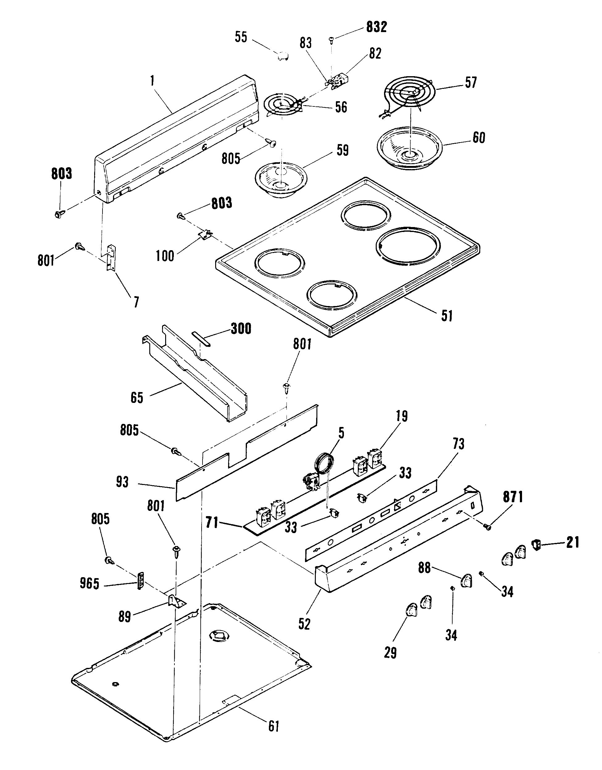 Assembly View for MAIN TOP PARTS | JBS04V1WH