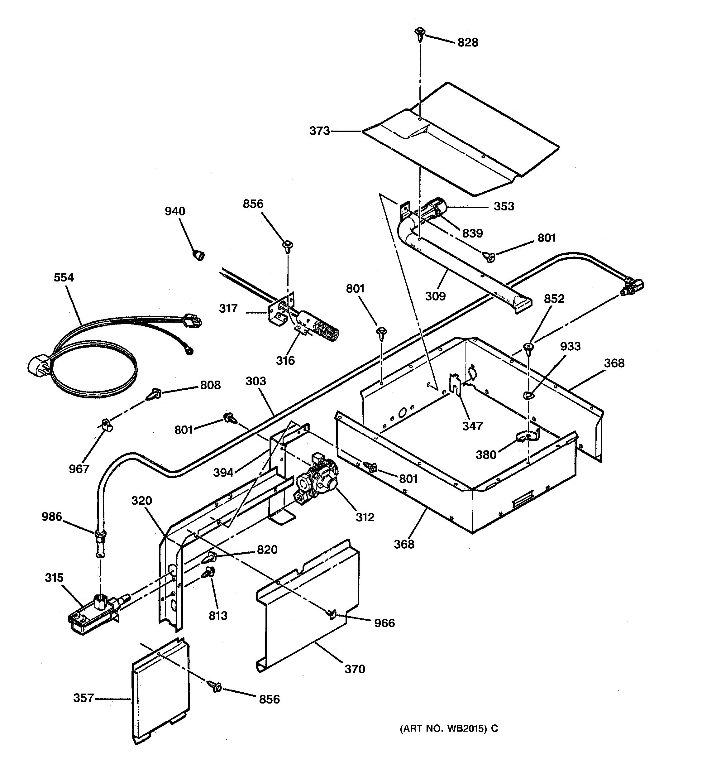 Assembly View for BURNER | JGRS14BEW2BB