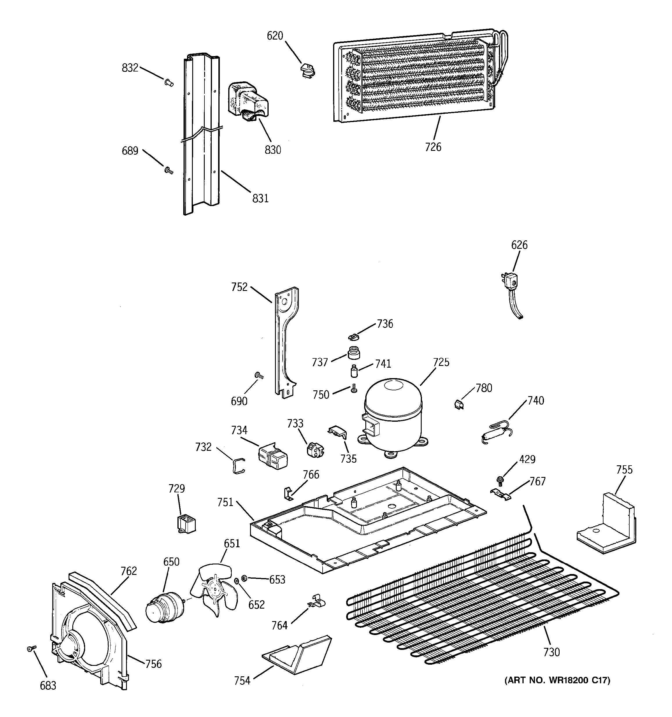 Assembly View for UNIT PARTS | TBX22VIZBRAA