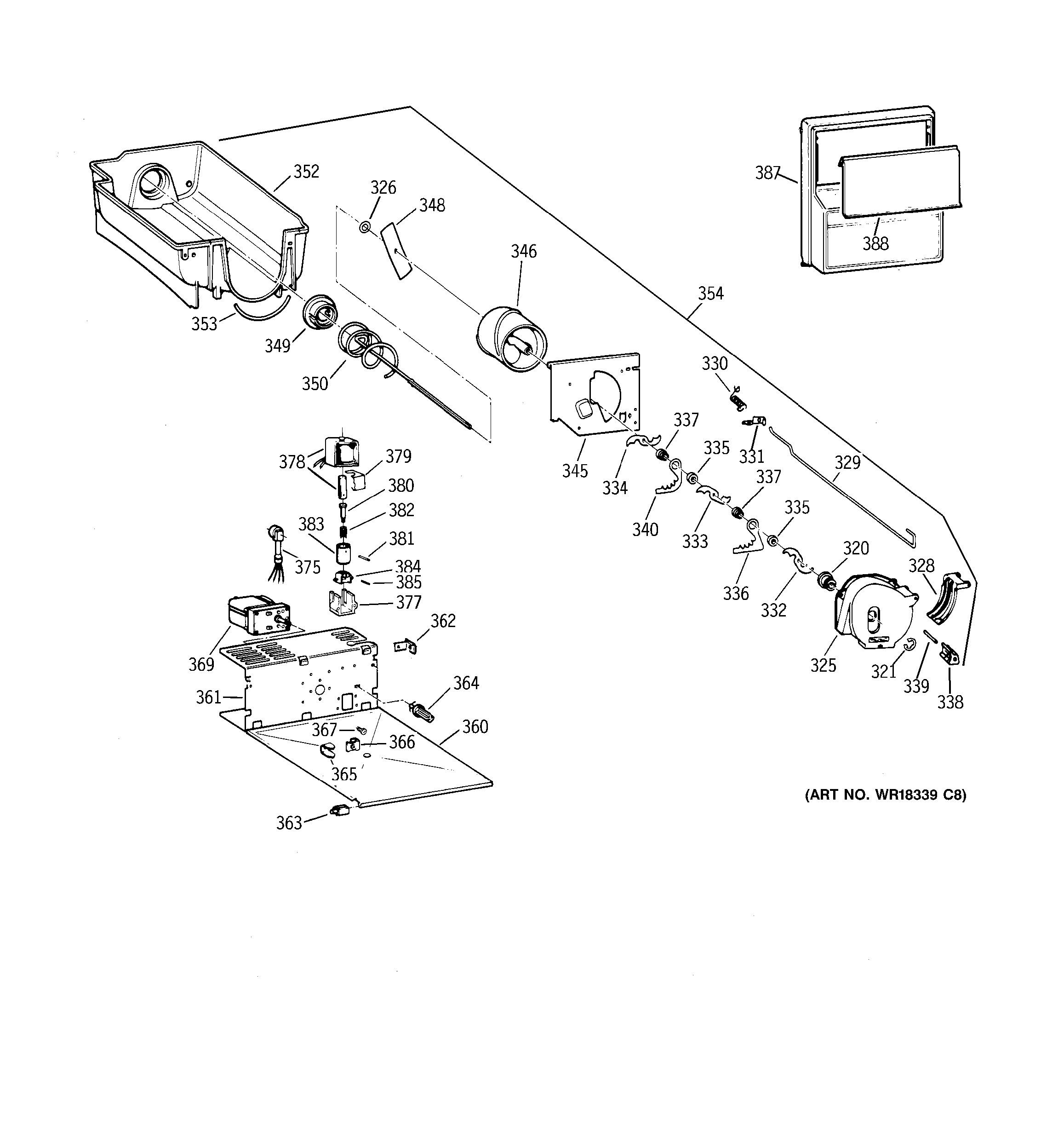 Assembly View for ICE BUCKET | TFX20JRBCWH