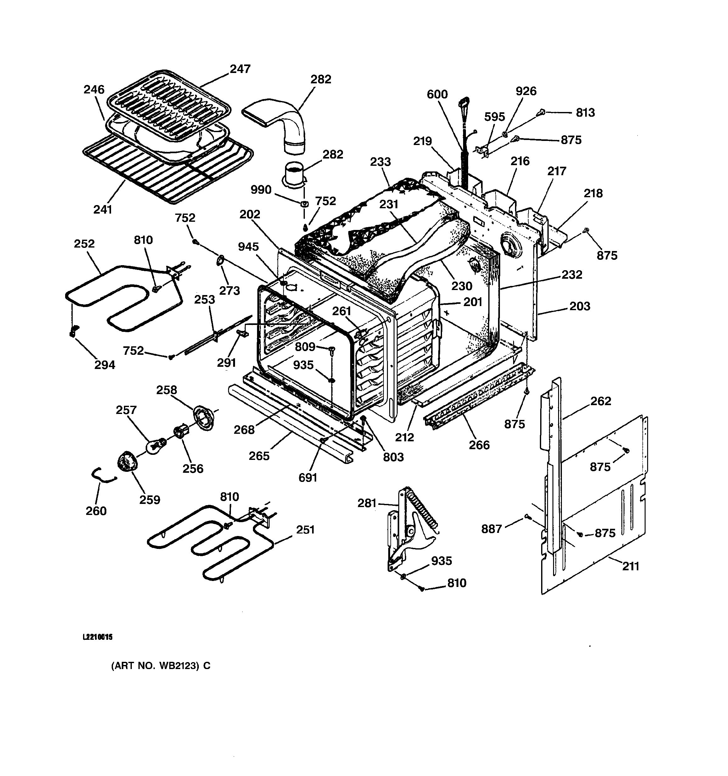 Assembly View for BODY PARTS | JKP15BA1BB