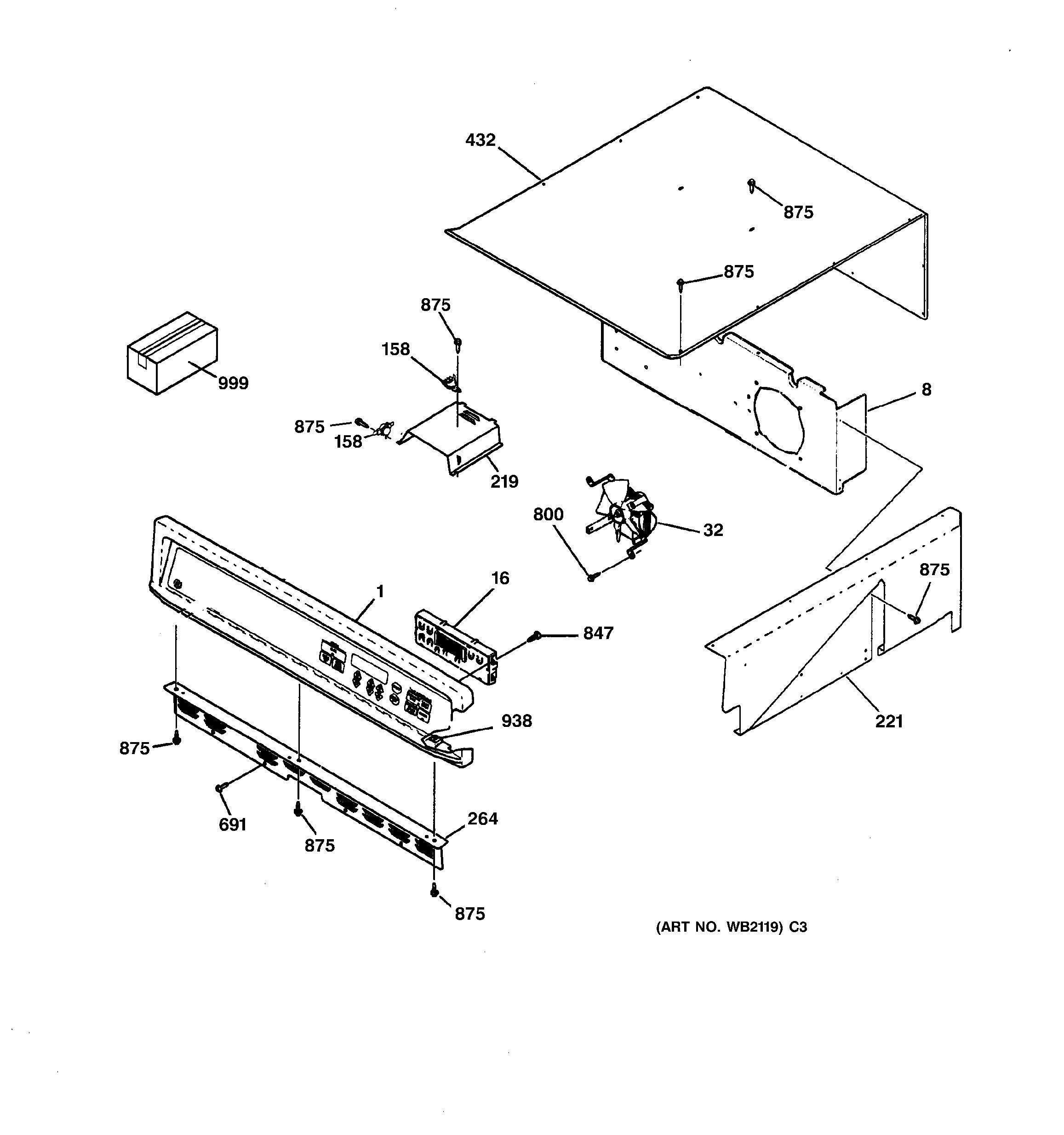 Assembly View for CONTROL PANEL | JKS05BA1BB