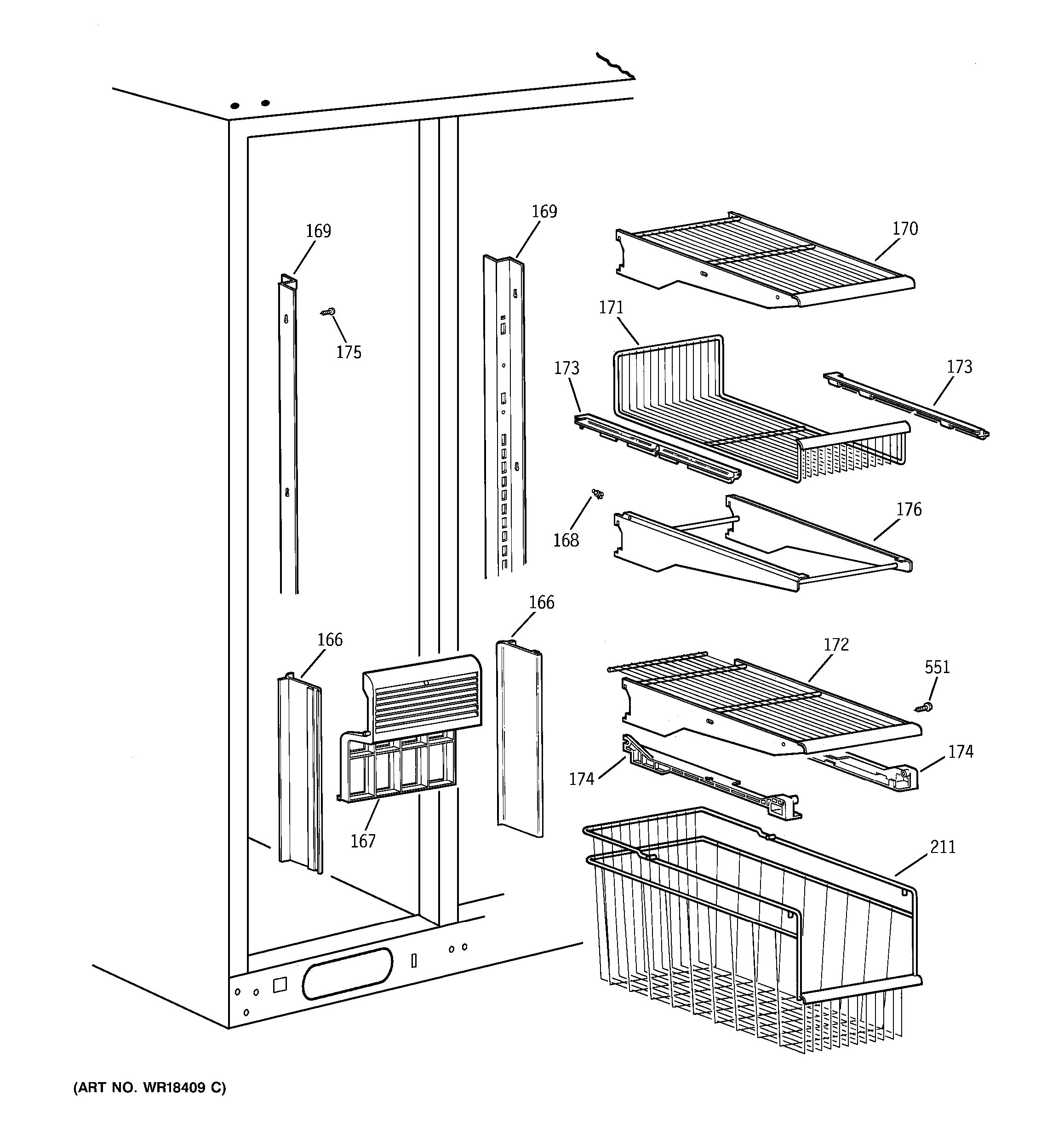 Assembly View For FREEZER SHELVES | TPX24PPBAWW