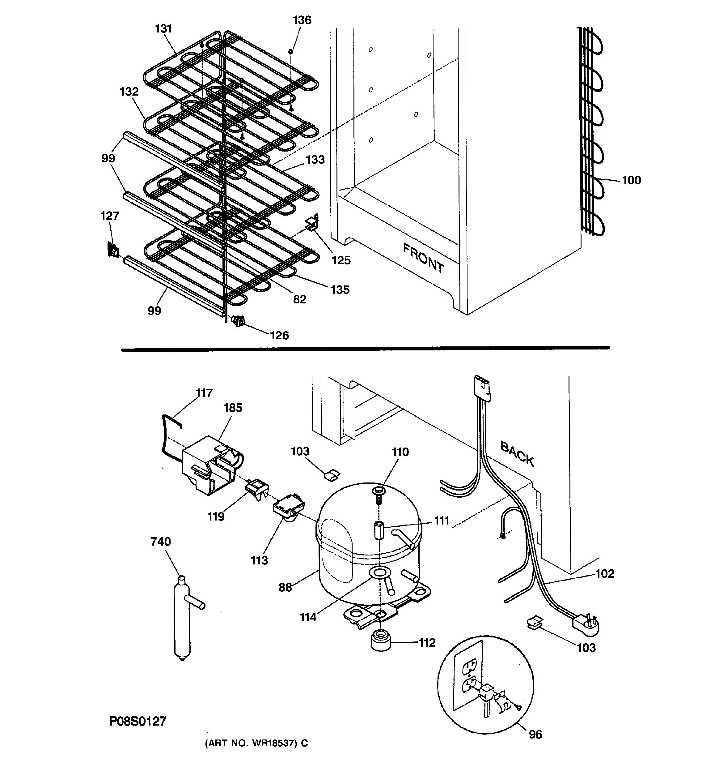 Assembly View for UNIT PARTS | FUM14DAARWH