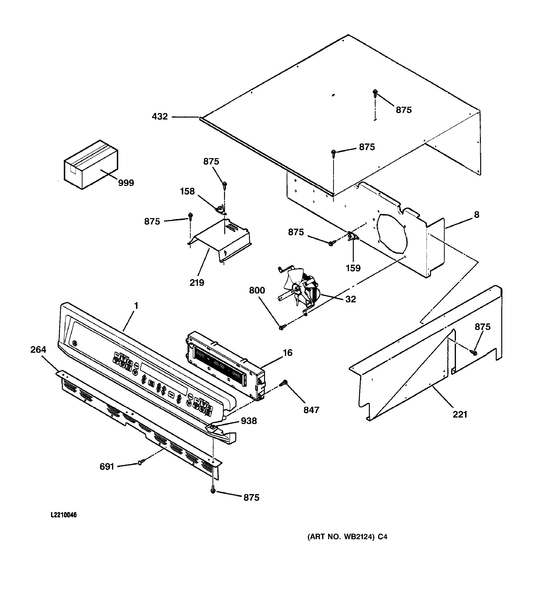 Assembly View for CONTROL PANEL | JKP45WA2WW