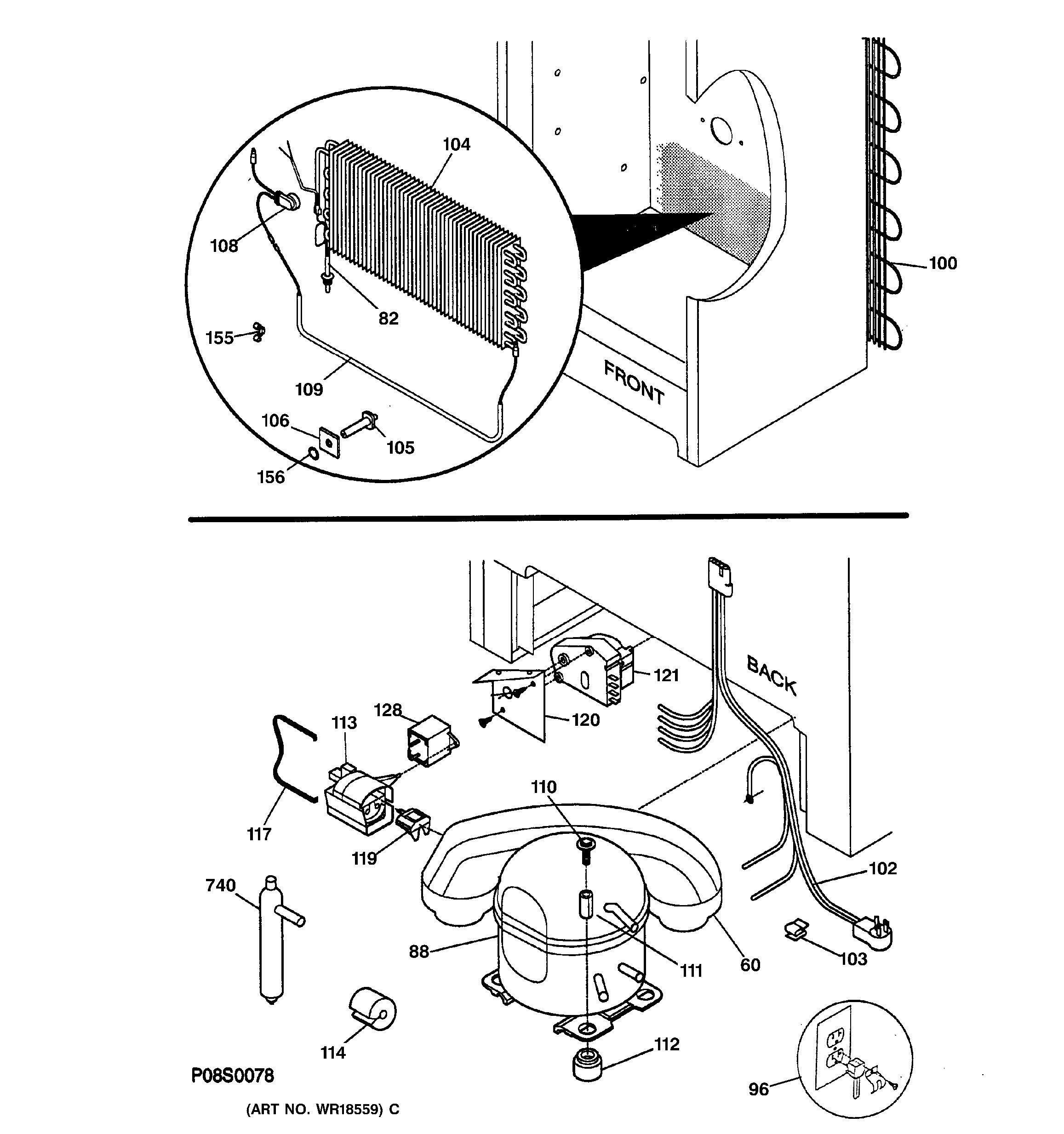 Assembly View for UNIT PARTS | FUF14DADRWH