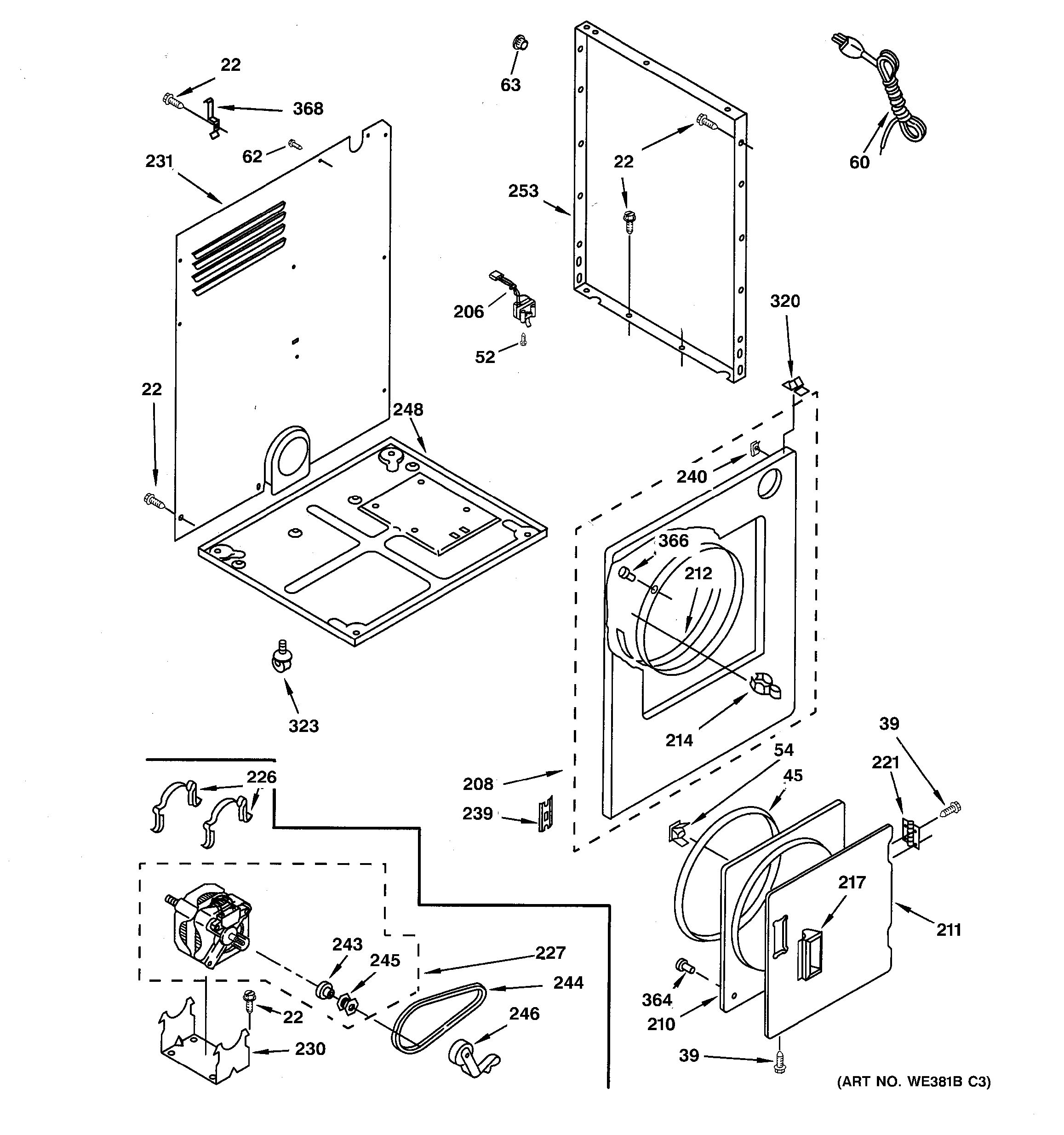 Assembly View for PARTS DSKP233EW0WH