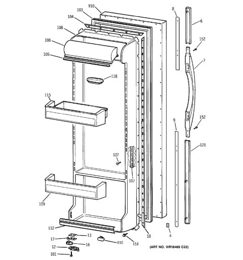 UNIVERSAL 8' REFRIGERATOR PEX WATER LINE -WX08X10006