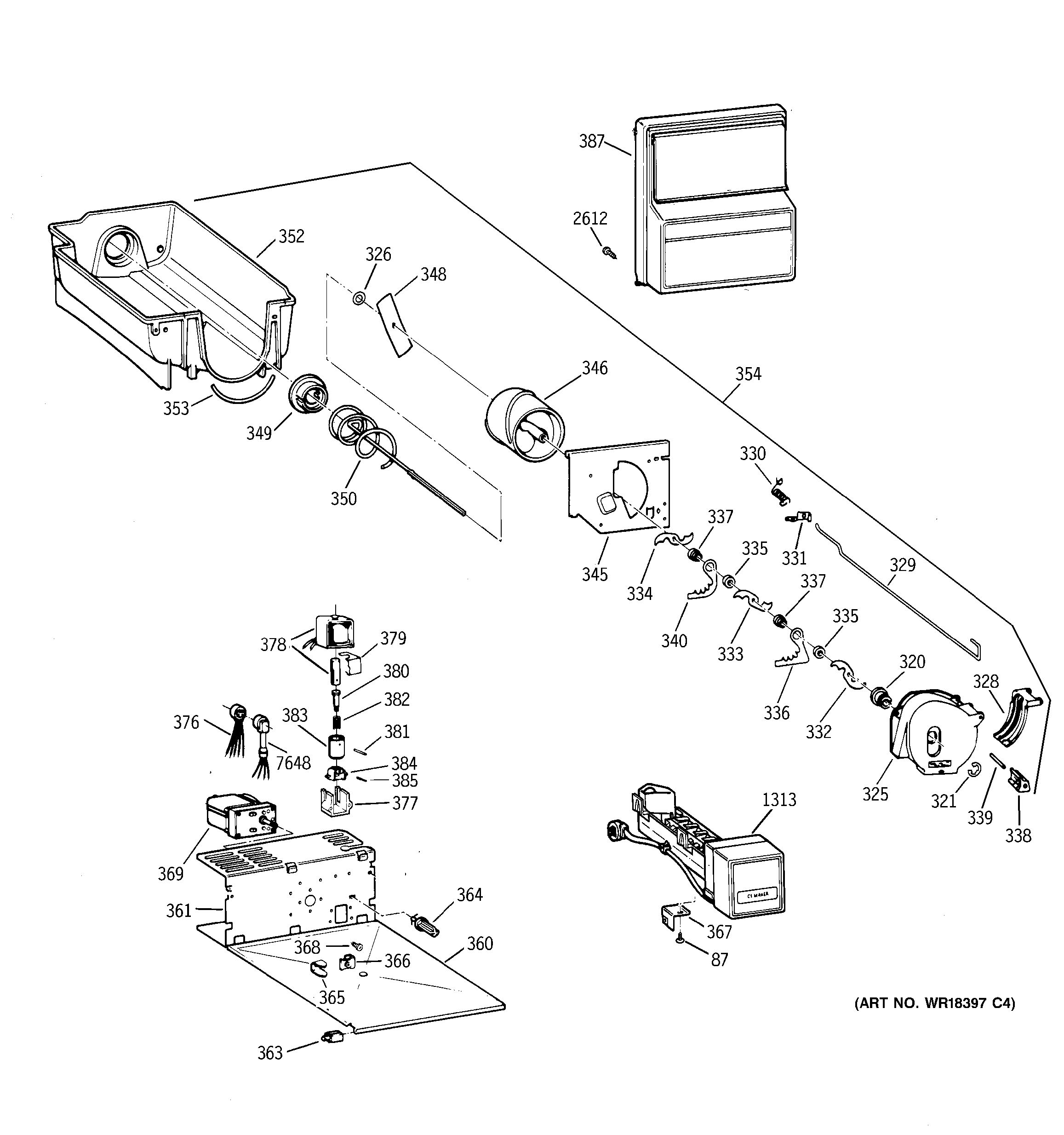 Assembly View for DISPENSER | ZISW48DCA