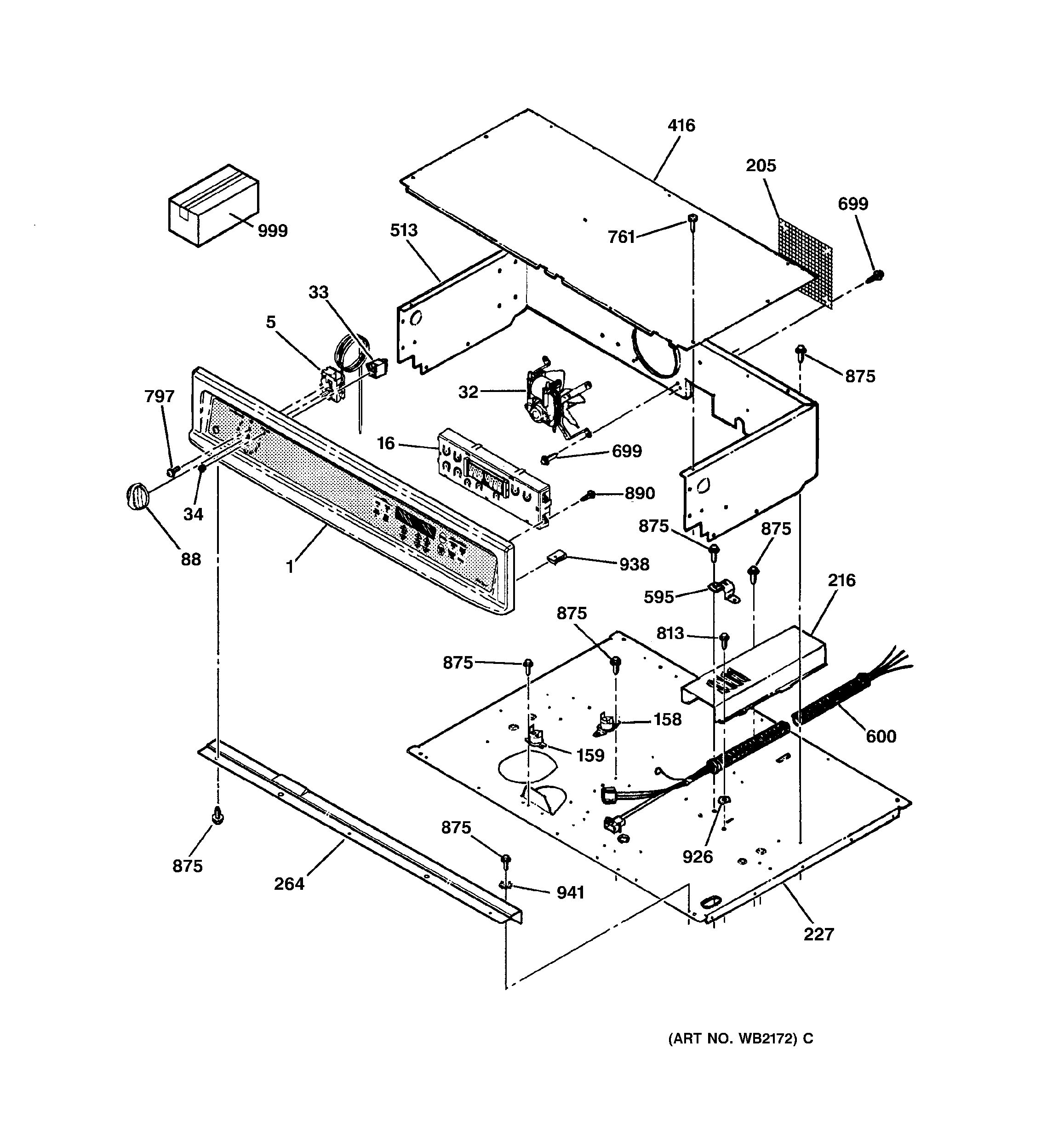 Assembly View for CONTROL PANEL | JTP27BA2BB