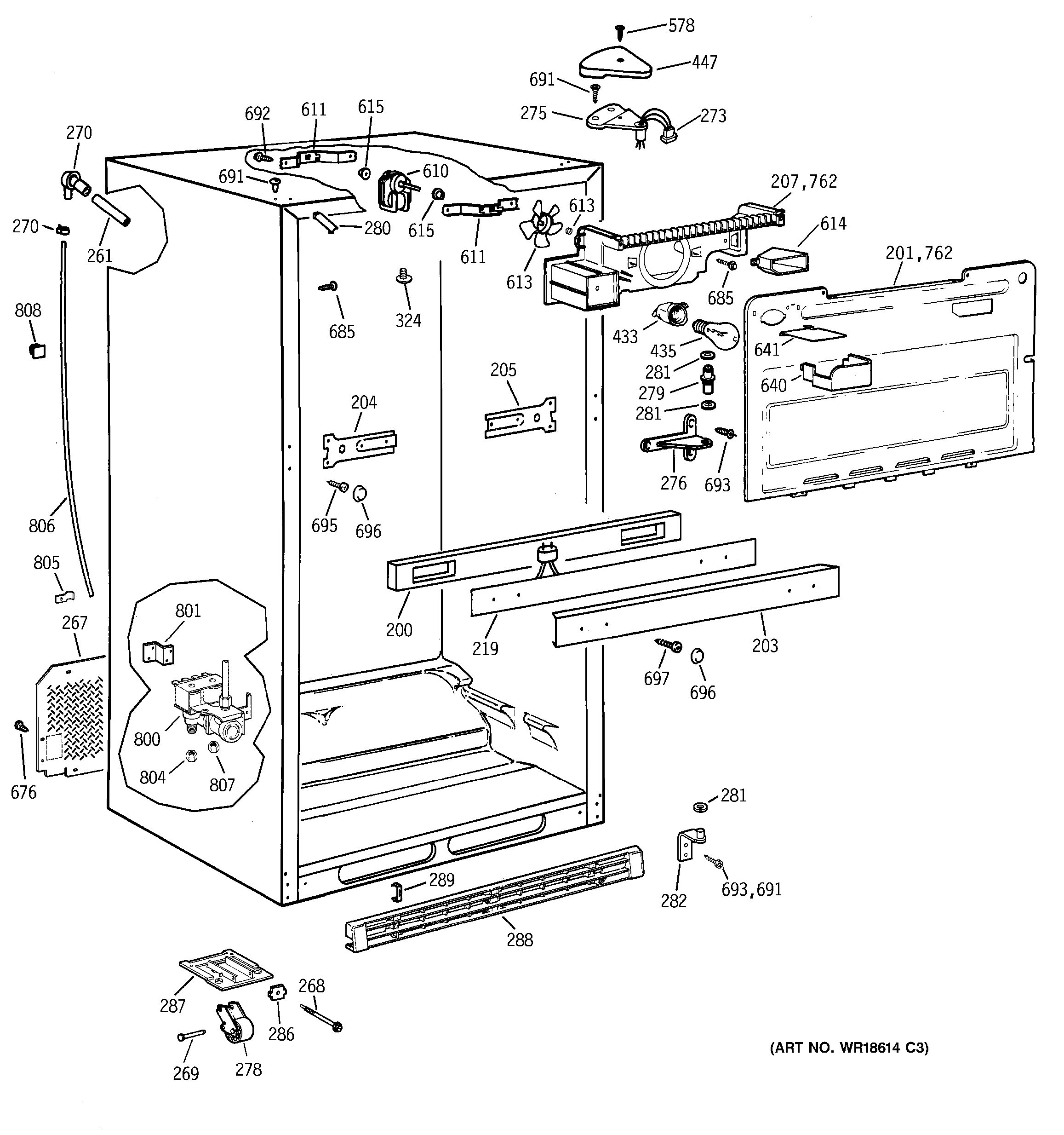 Assembly View For CABINET PARTS TBX22PRBSLCC   00013143.p05 2325 