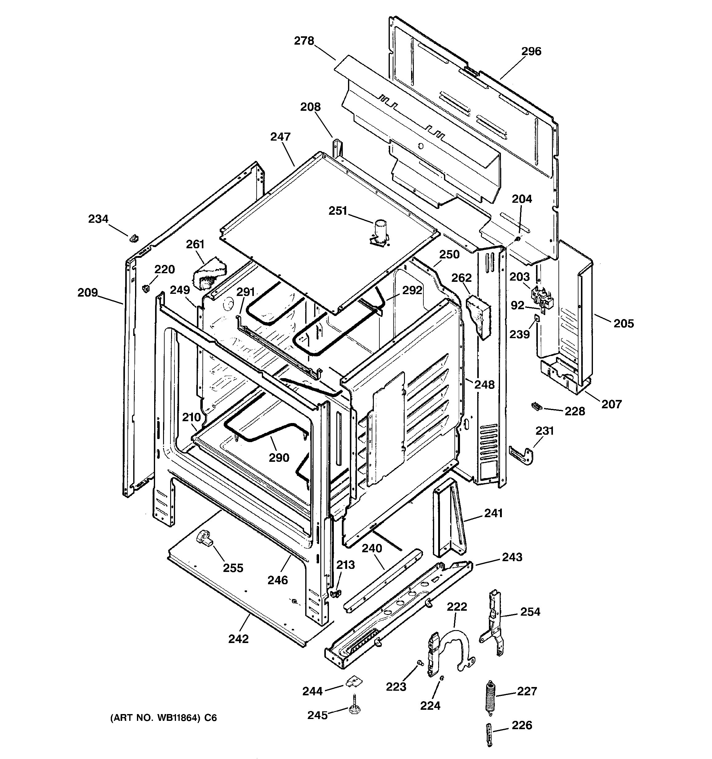 Assembly View for BODY PARTS | RB525C1WH