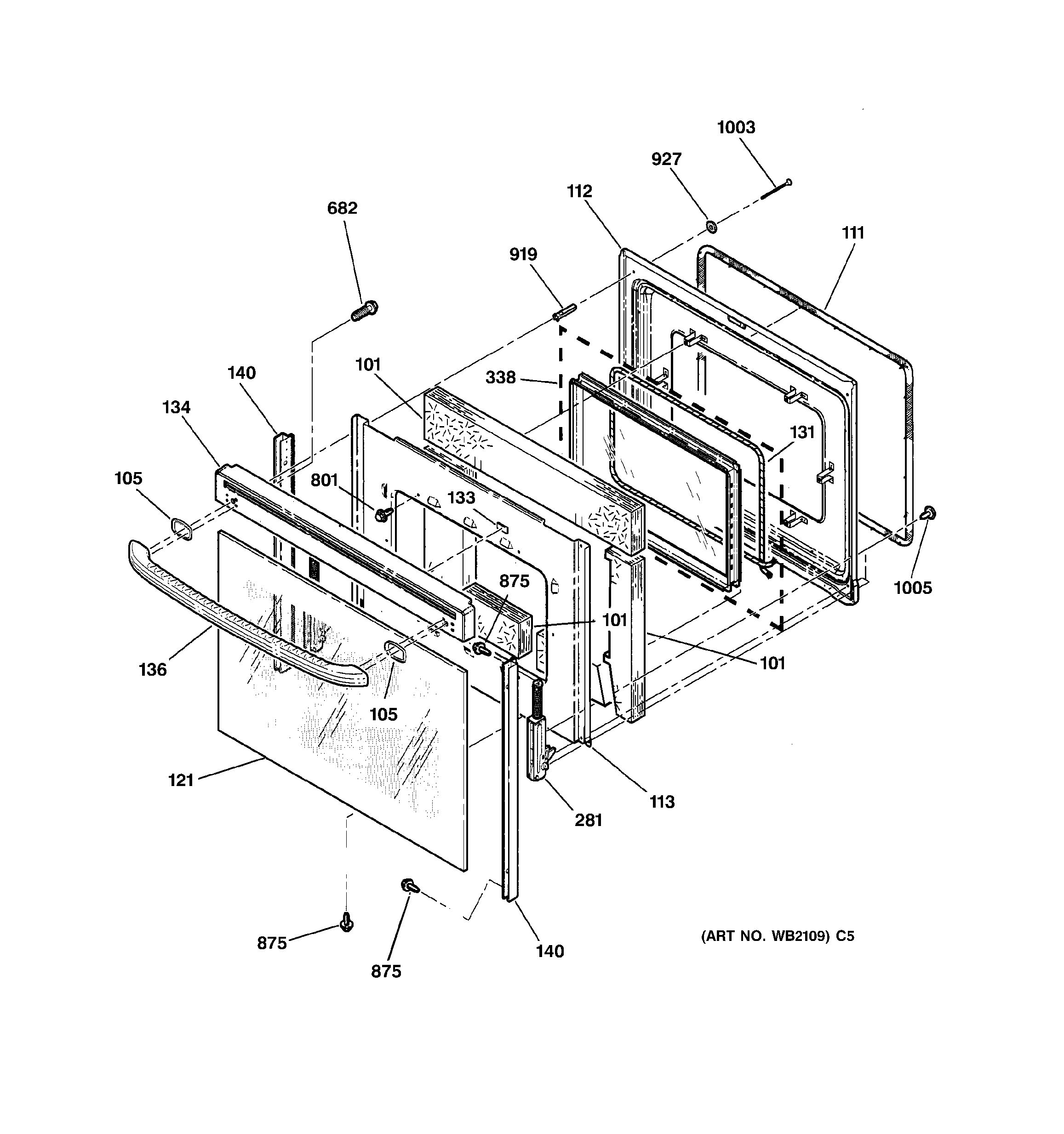 Assembly View for DOOR | JB960BB2BB