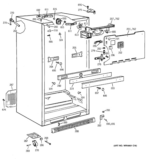 69 inch counter depth refrigerator