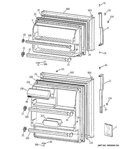 Réserve glaçons réfrigérateur américain RCA LG 5075JA1008B