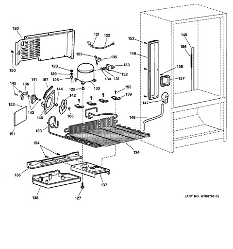 ge profile refrigerator tcs18padbrbs