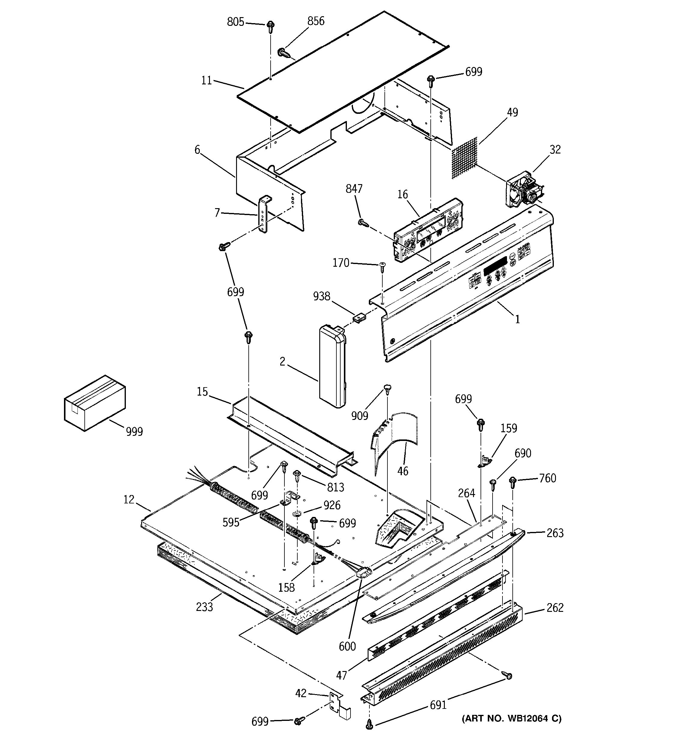 Assembly View for CONTROL PANEL | JRP15BW5BB