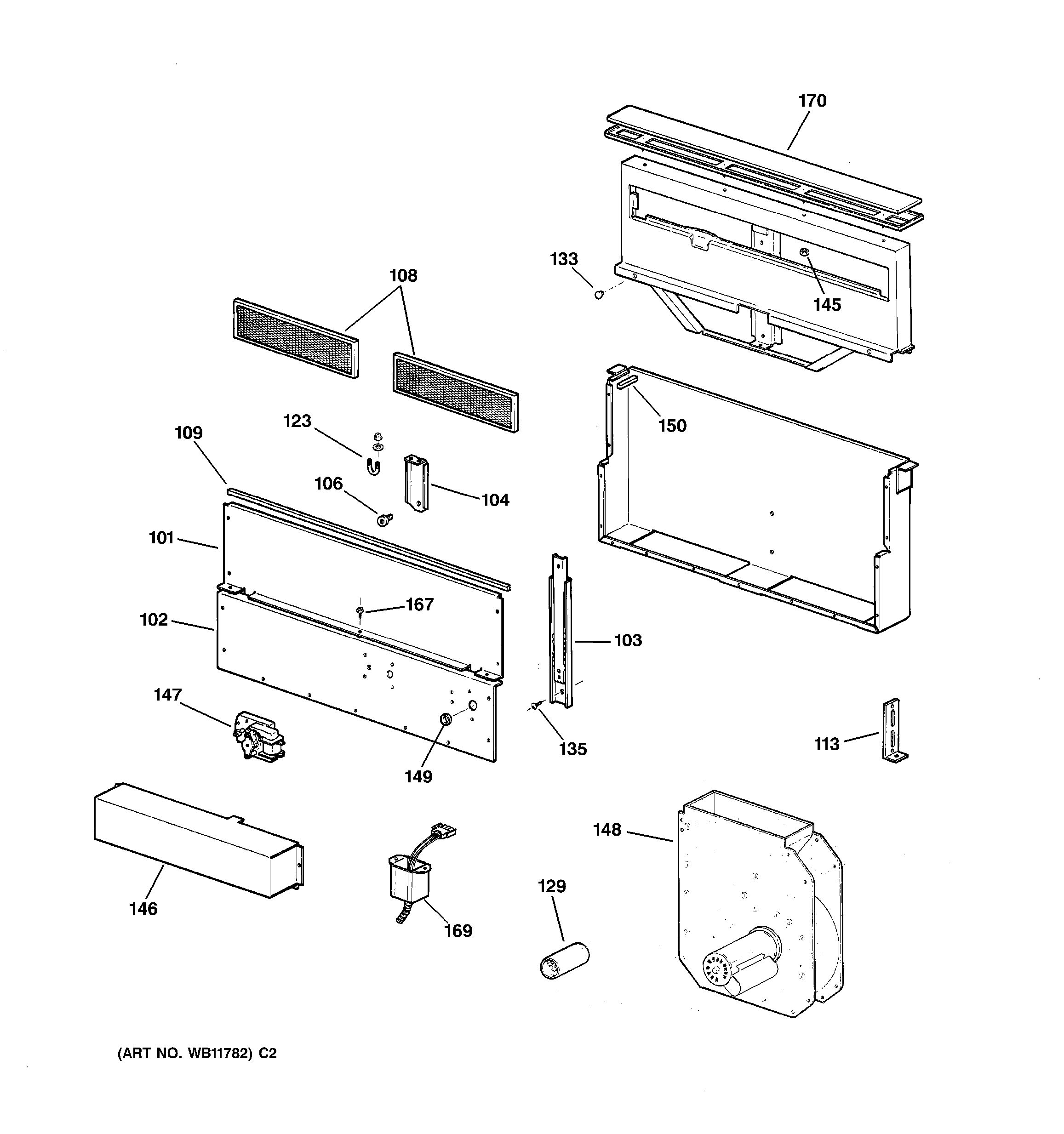 Assembly View for UNIT PARTS | ZGU365DWB0WG