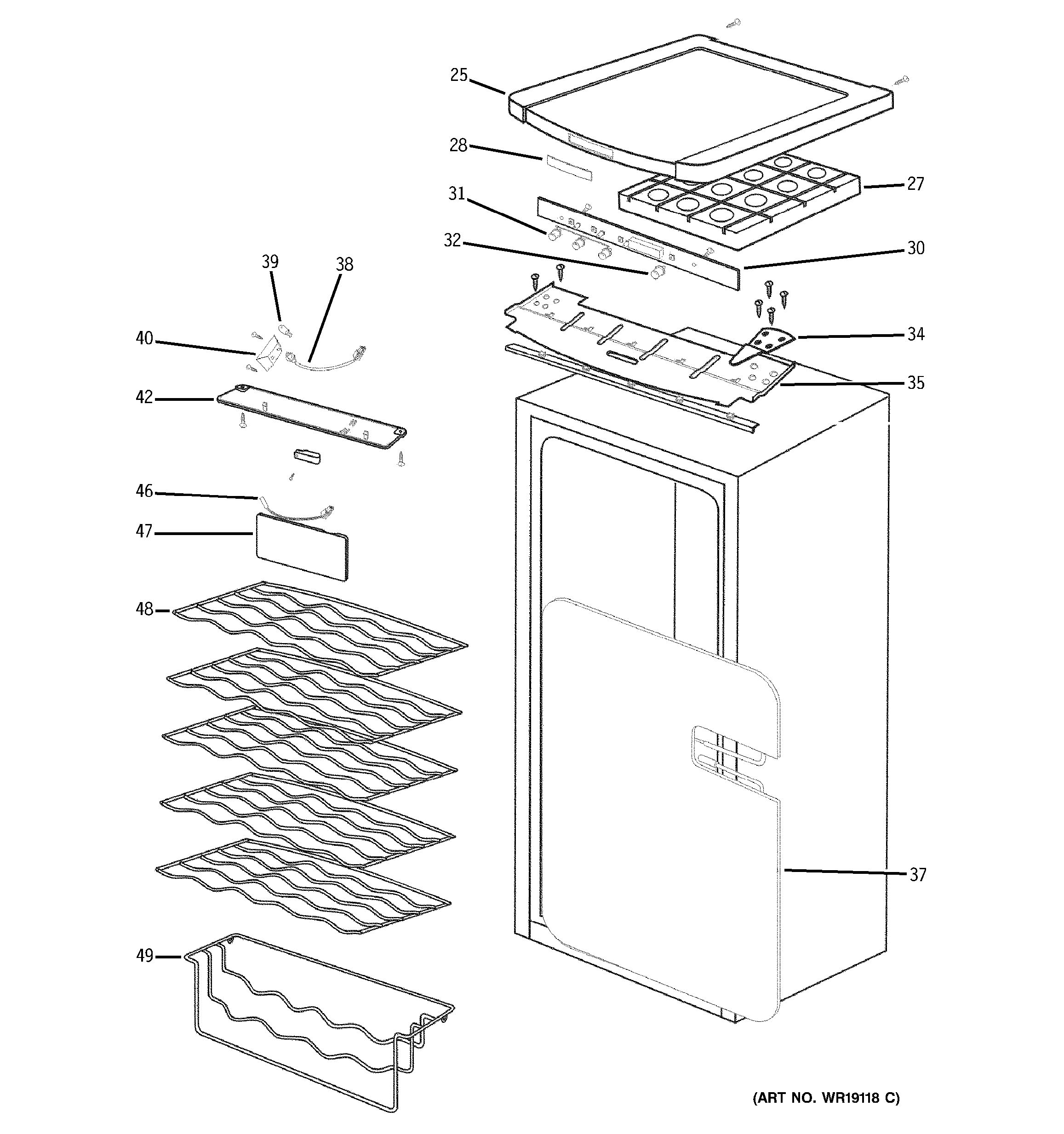 Assembly View for CABINET | PWR04FANABS