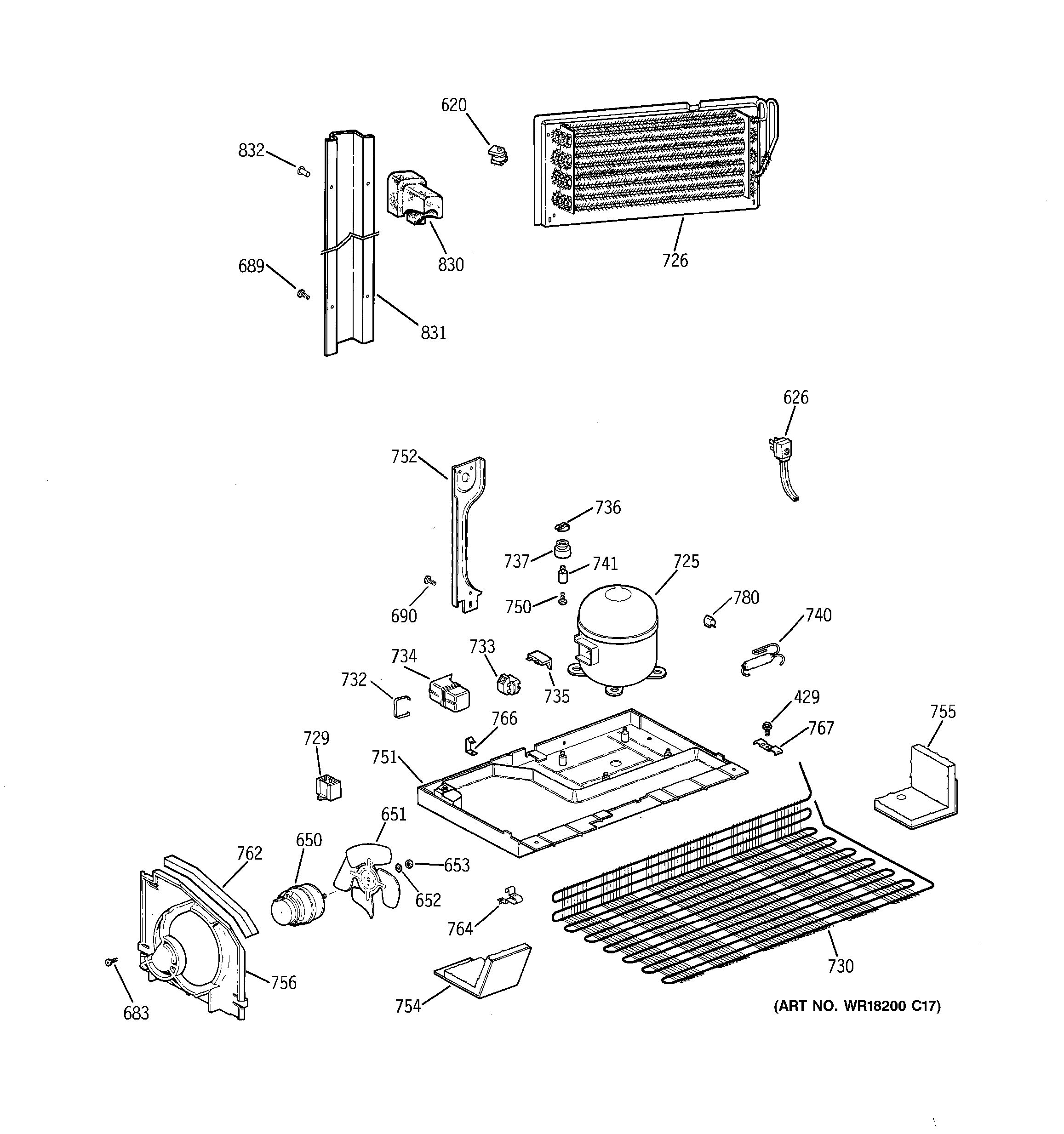 Assembly View for UNIT PARTS | TBX22PIYGRBB