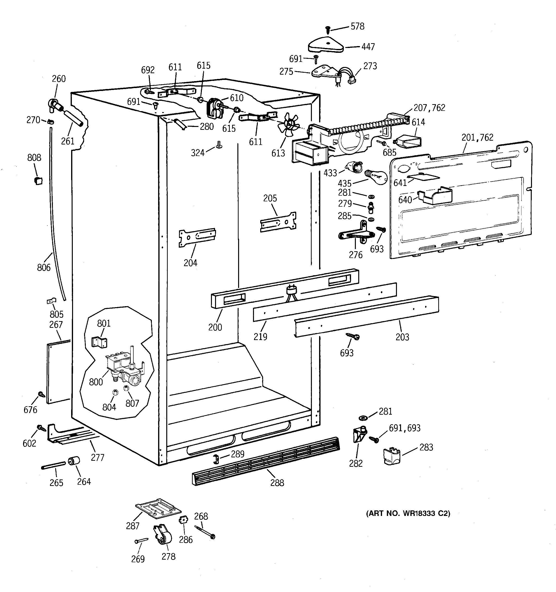 Assembly View for CABINET PARTS | TBX22PRYNLWW