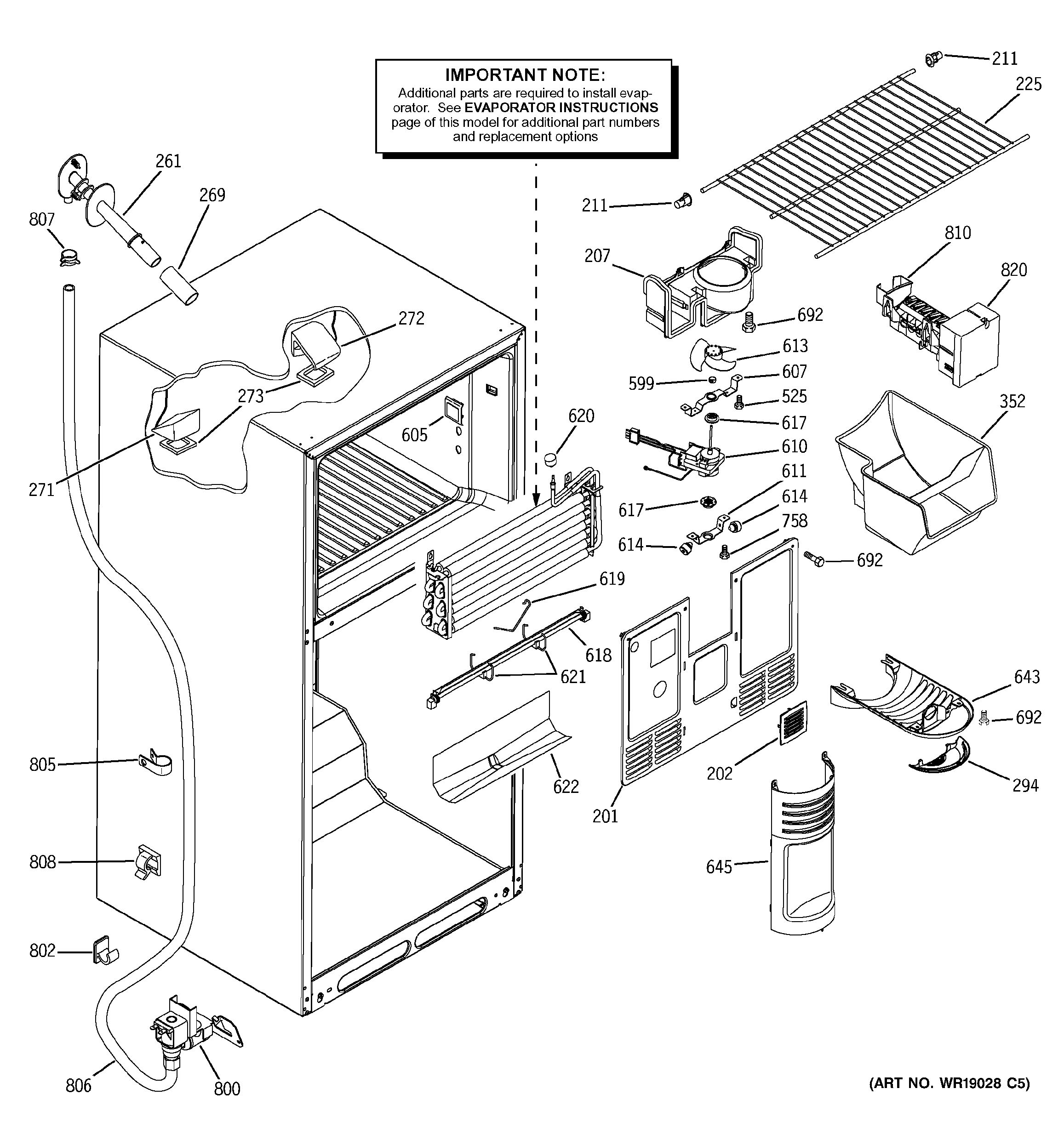 Assembly View for FREEZER SECTION | GTS18DCMCRWW