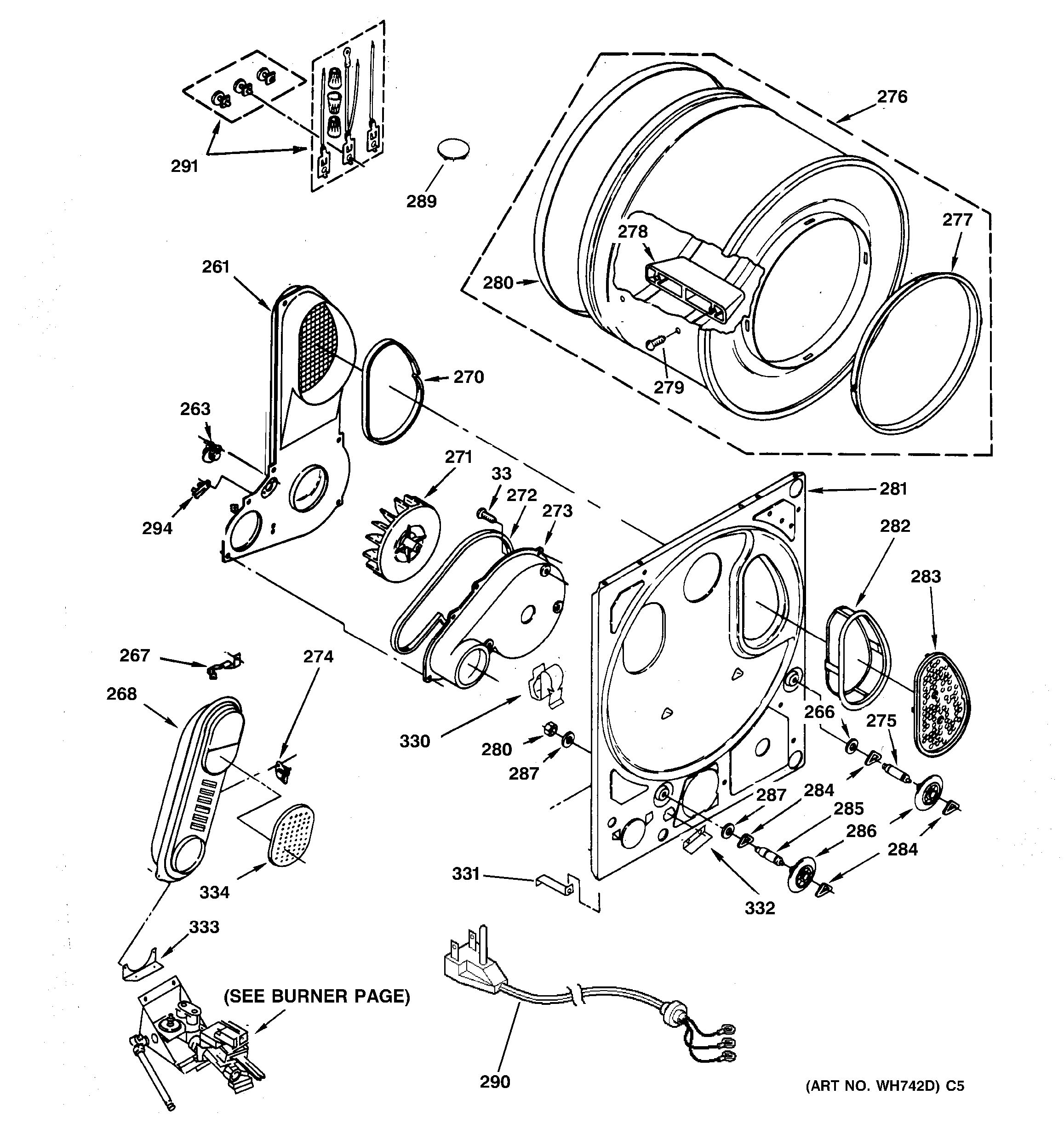 Assembly View for DRYER BULKHEAD PARTS | WSM2480TCAWW